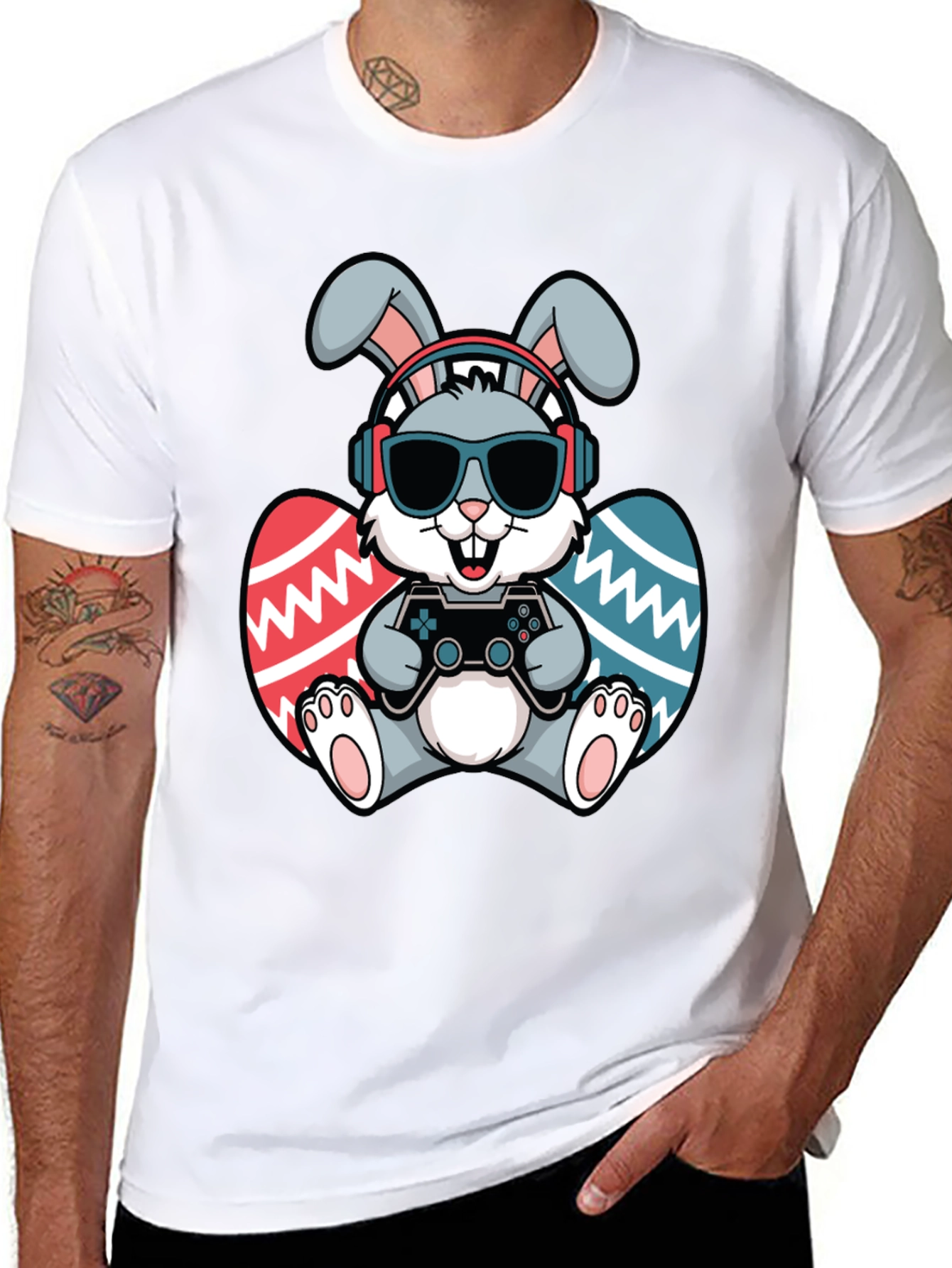 Gamer Easter Bunny T-Shirt - Funny Easter Shirt