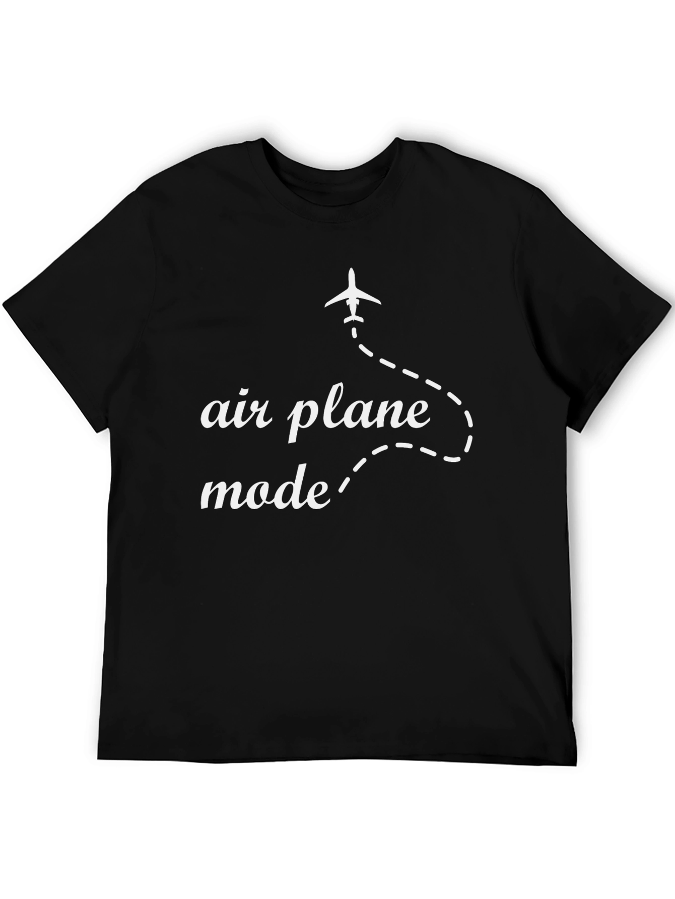 Airplane Mode Black T-Shirt - Travel Ready Style