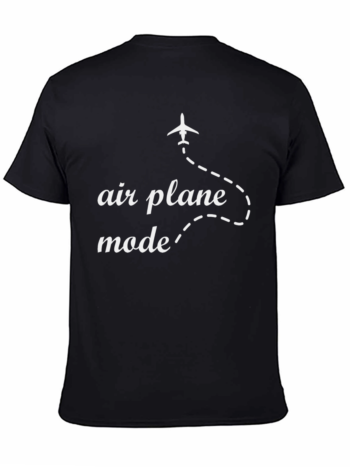 Airplane Mode Black T-Shirt - Travel Ready Style