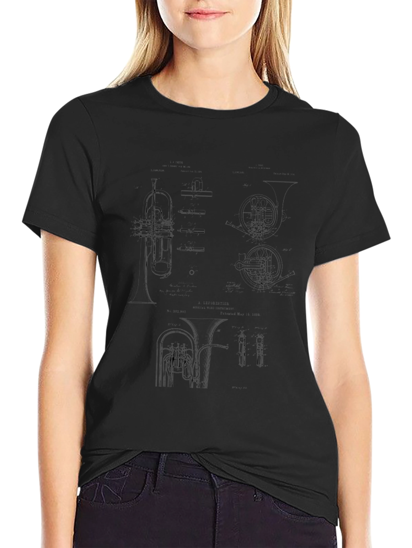 Dark Tuba Blueprint Tee