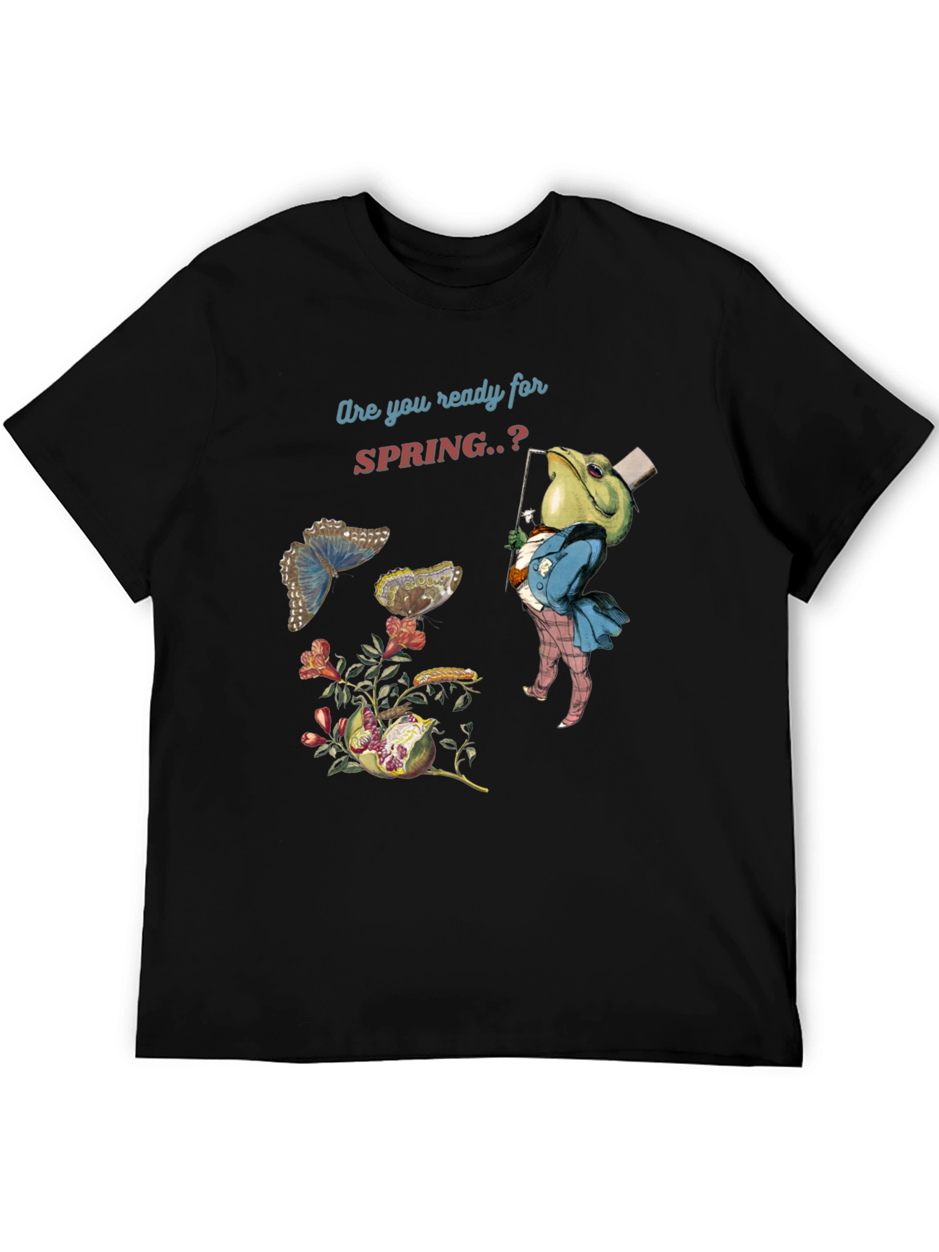 Spring Ready T-Shirt: Frog & Butterfly Tee