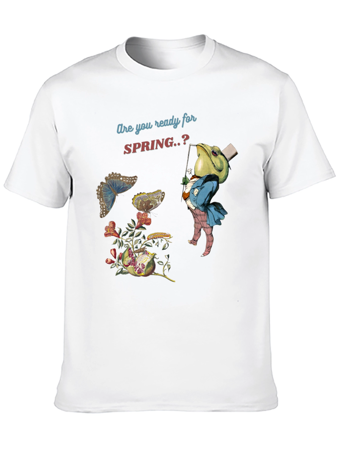 Spring Ready T-Shirt: Frog & Butterfly Tee