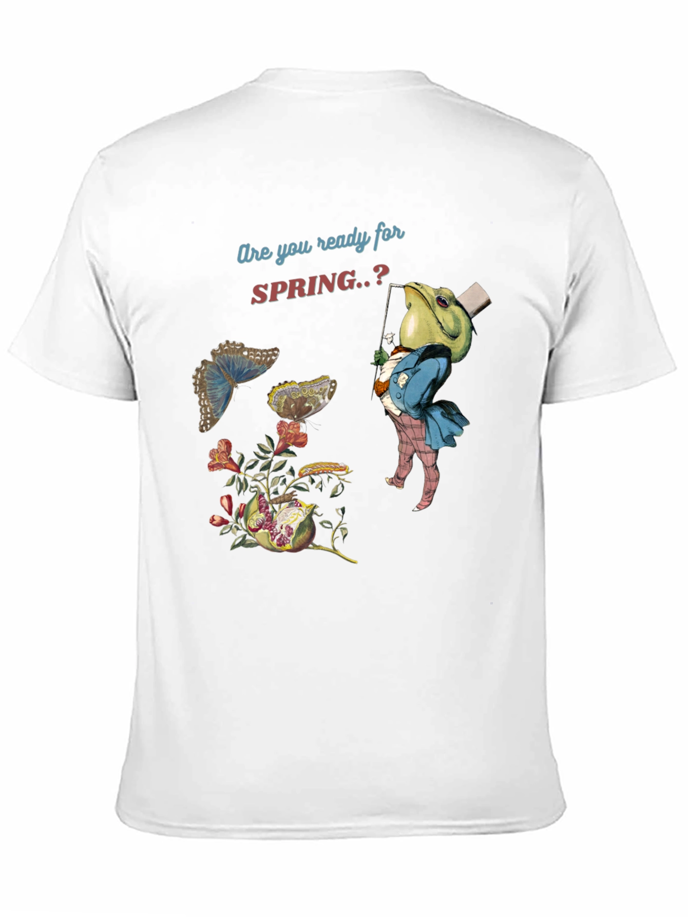 Spring Ready T-Shirt: Frog & Butterfly Tee