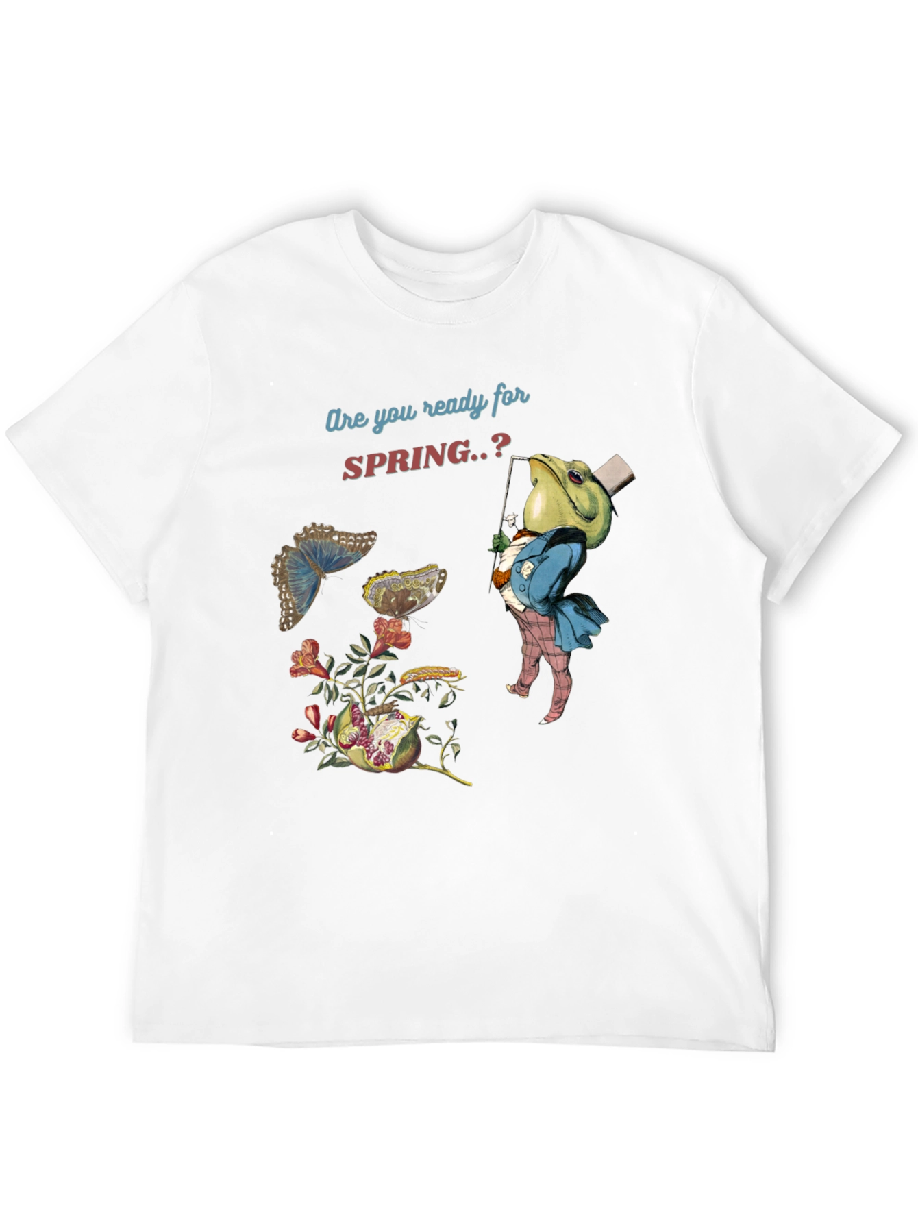 Spring Ready T-Shirt: Frog & Butterfly Tee