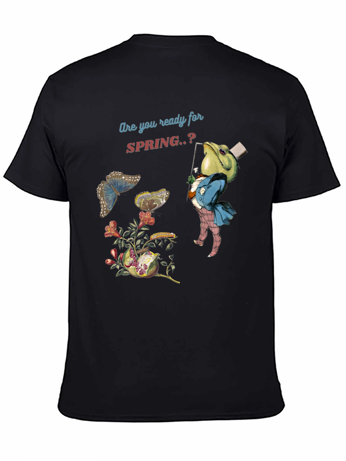 Spring Ready T-Shirt: Frog & Butterfly Tee