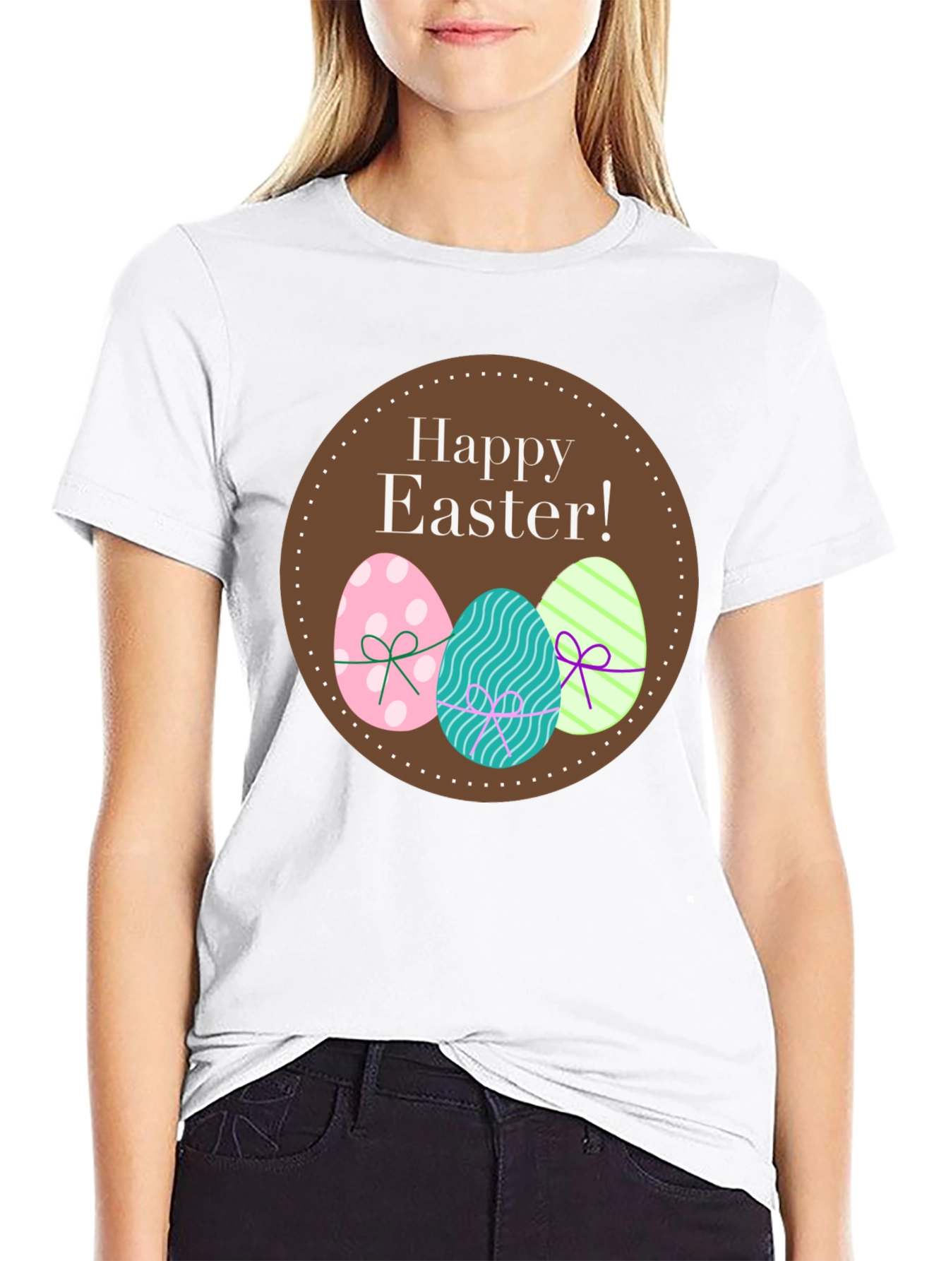 Happy Easter Eggs Graphic T-Shirt