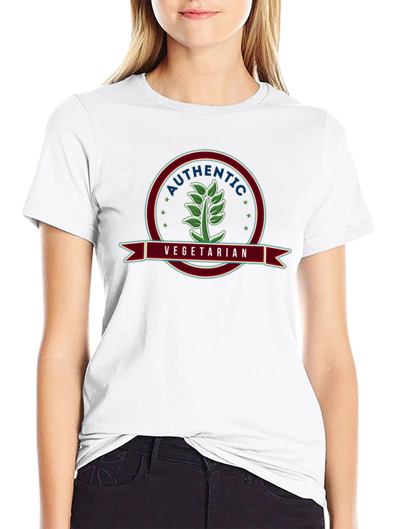 Authentic Vegetarian Graphic T-Shirt