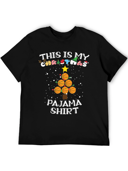 Basketball Christmas Pajama Shirt