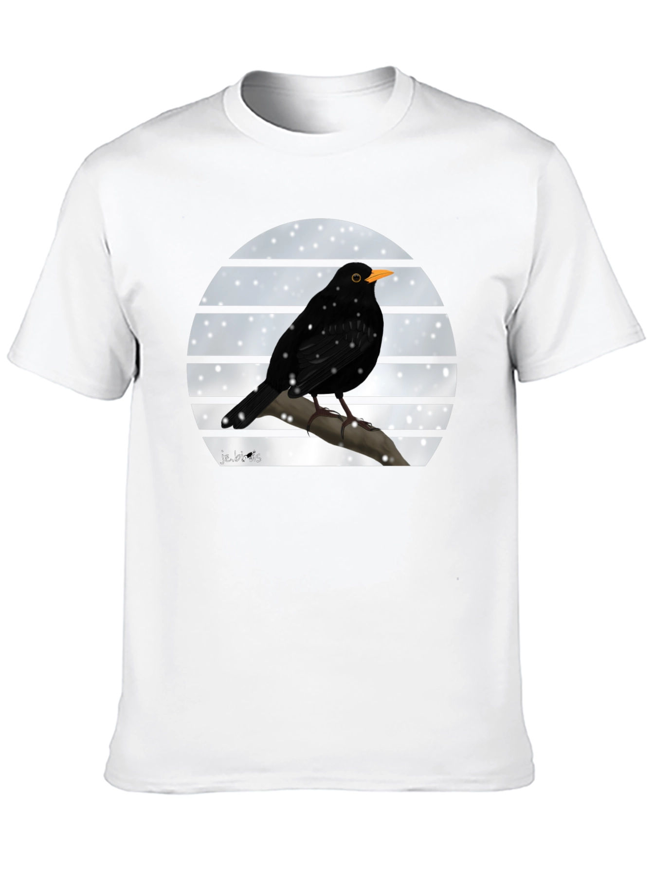 Blackbird Winter Scene Graphic Tee