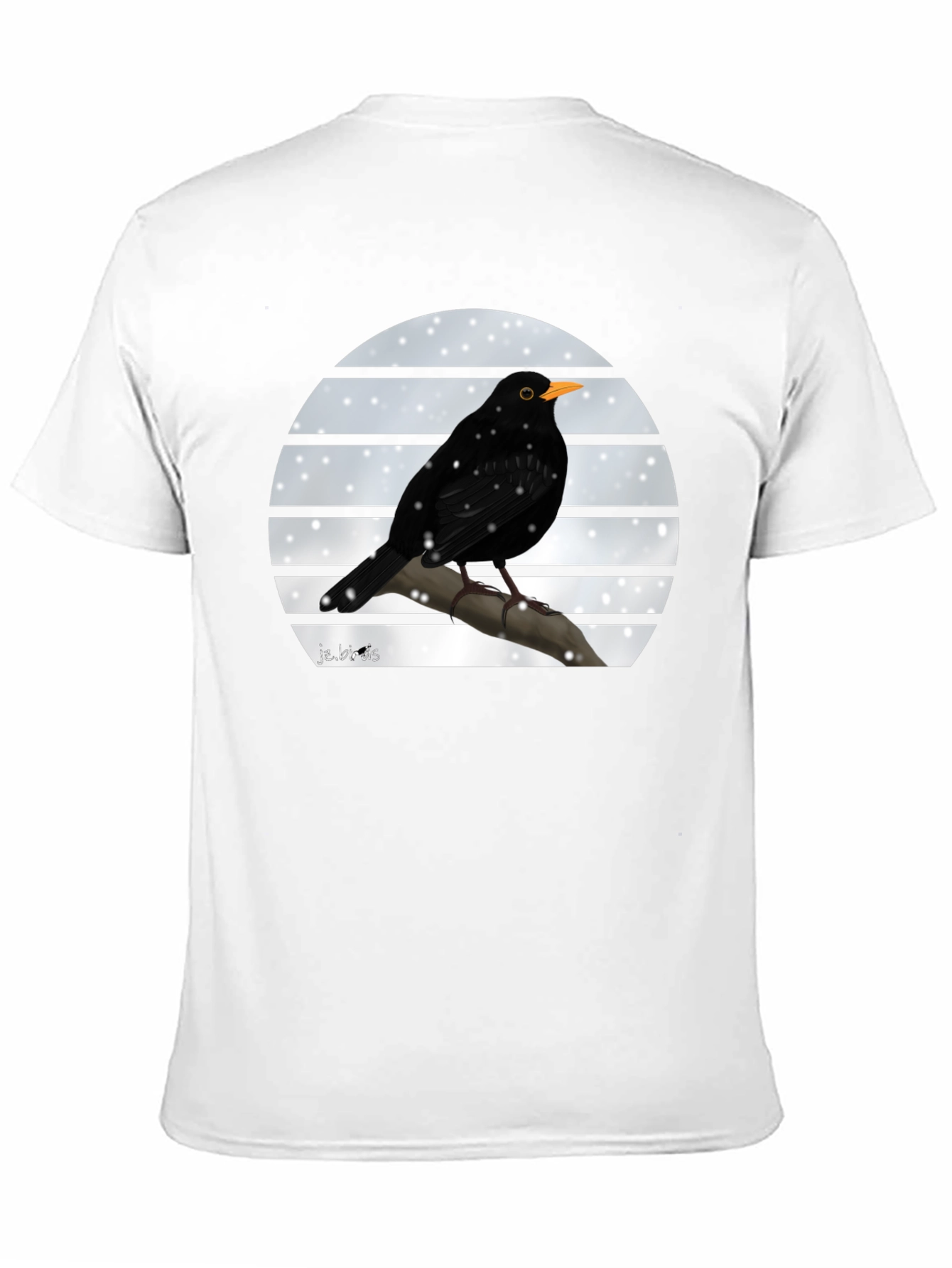 Blackbird Winter Scene Graphic Tee