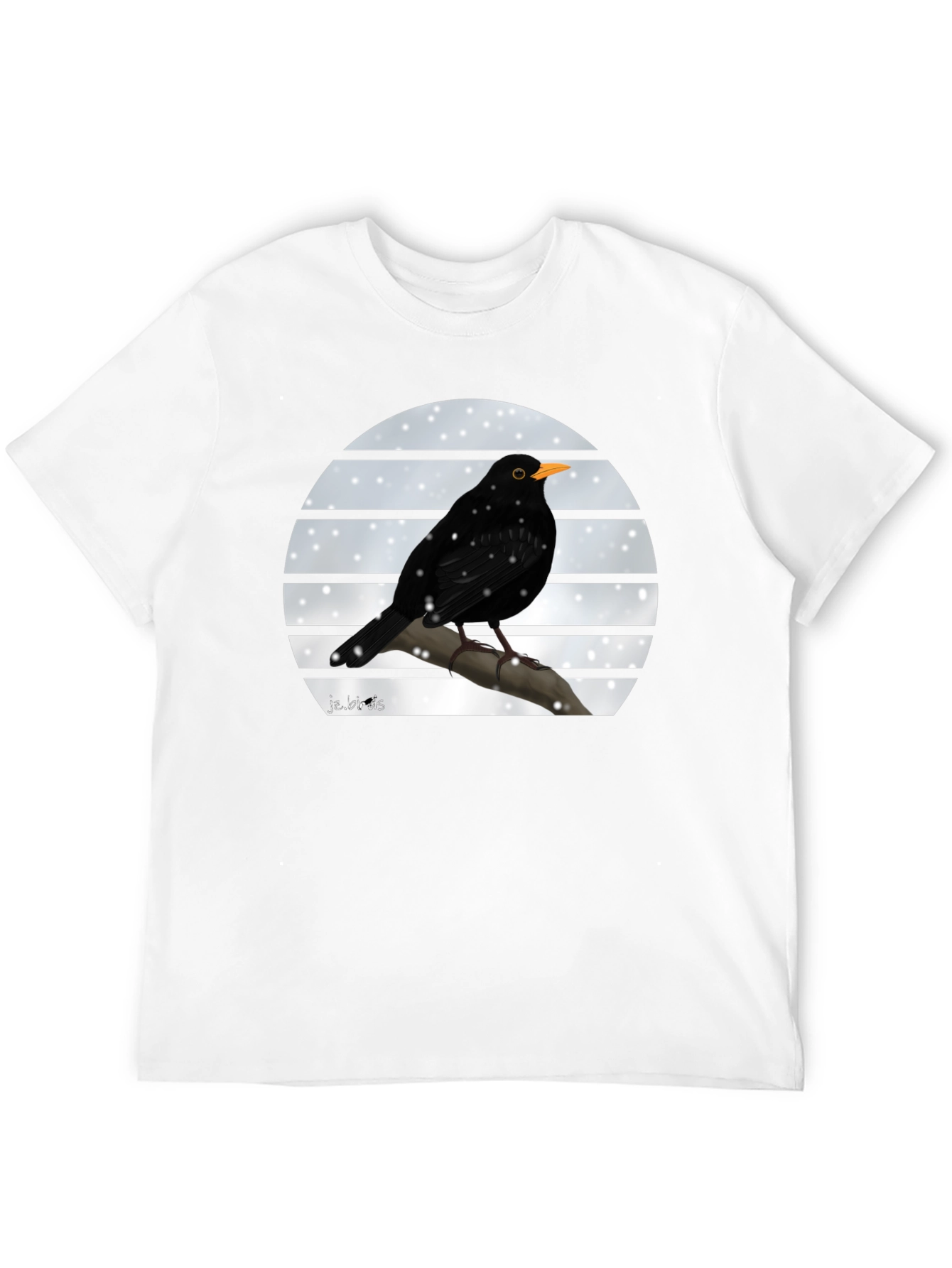 Blackbird Winter Scene Graphic Tee