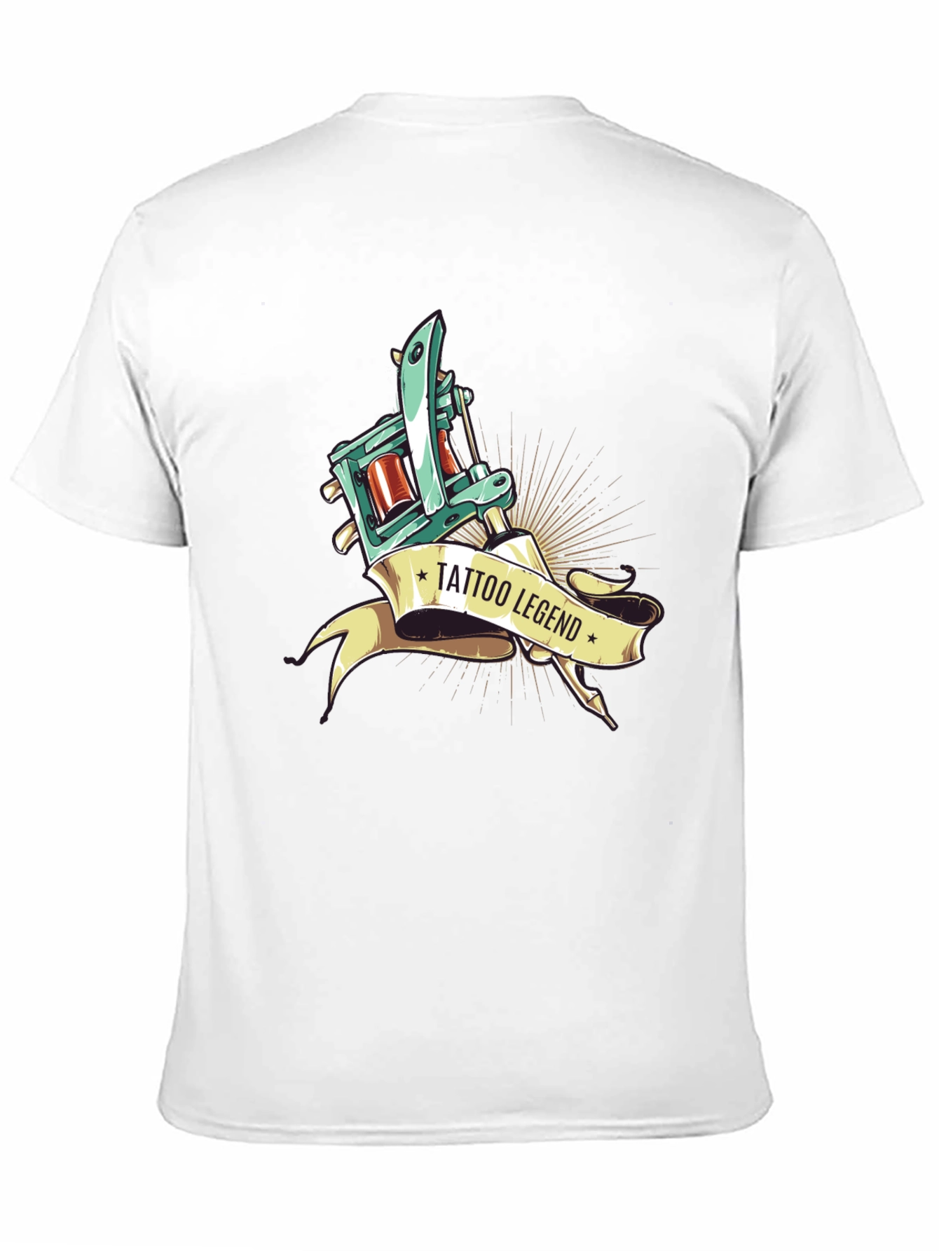 Tattoo Legend Graphic Print Black T-Shirt