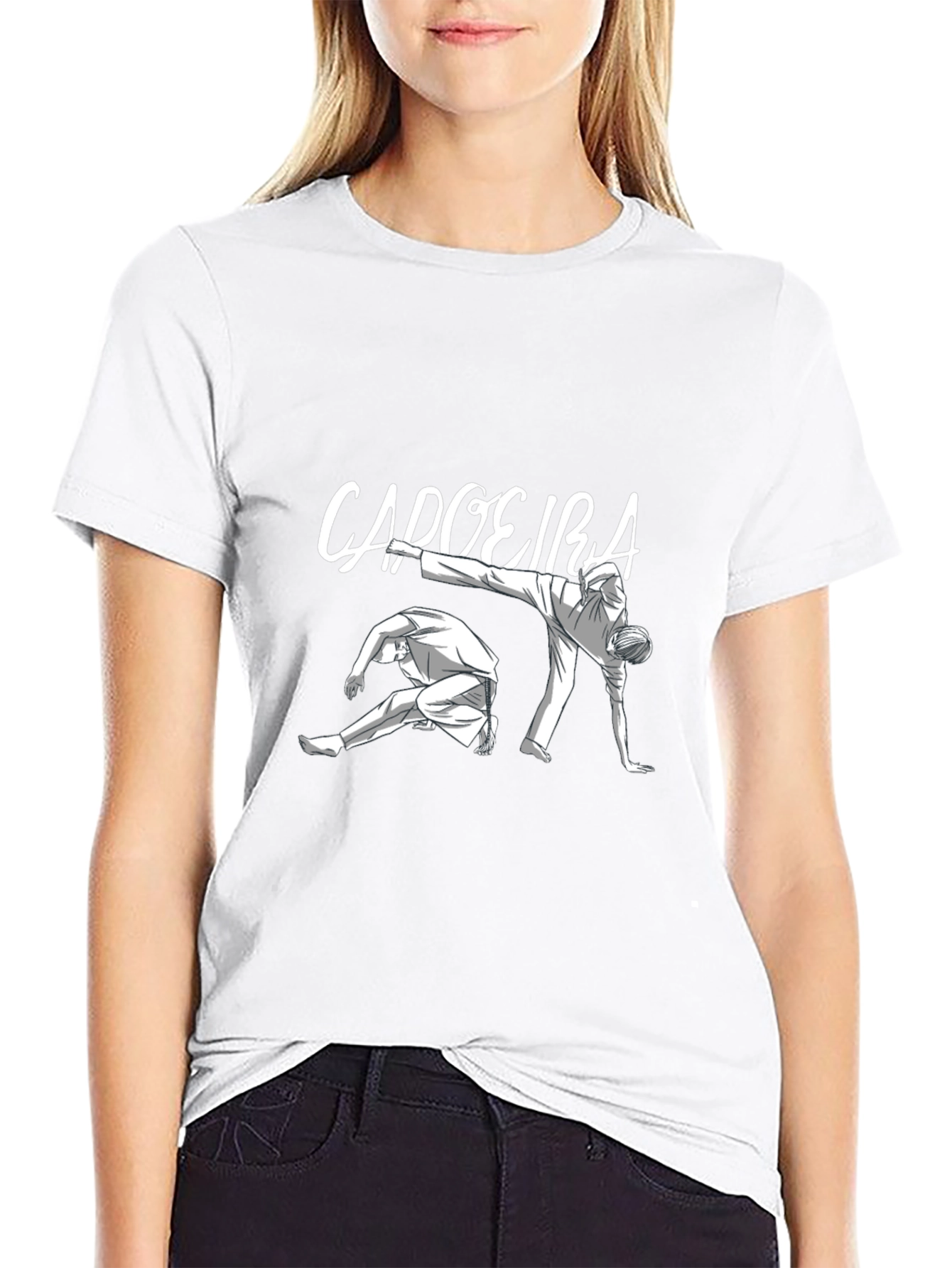 Capoeira Black Graphic T-Shirt