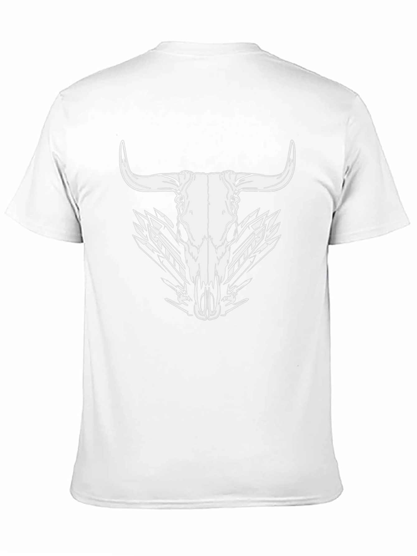 Black Bull Skull Graphic Tee