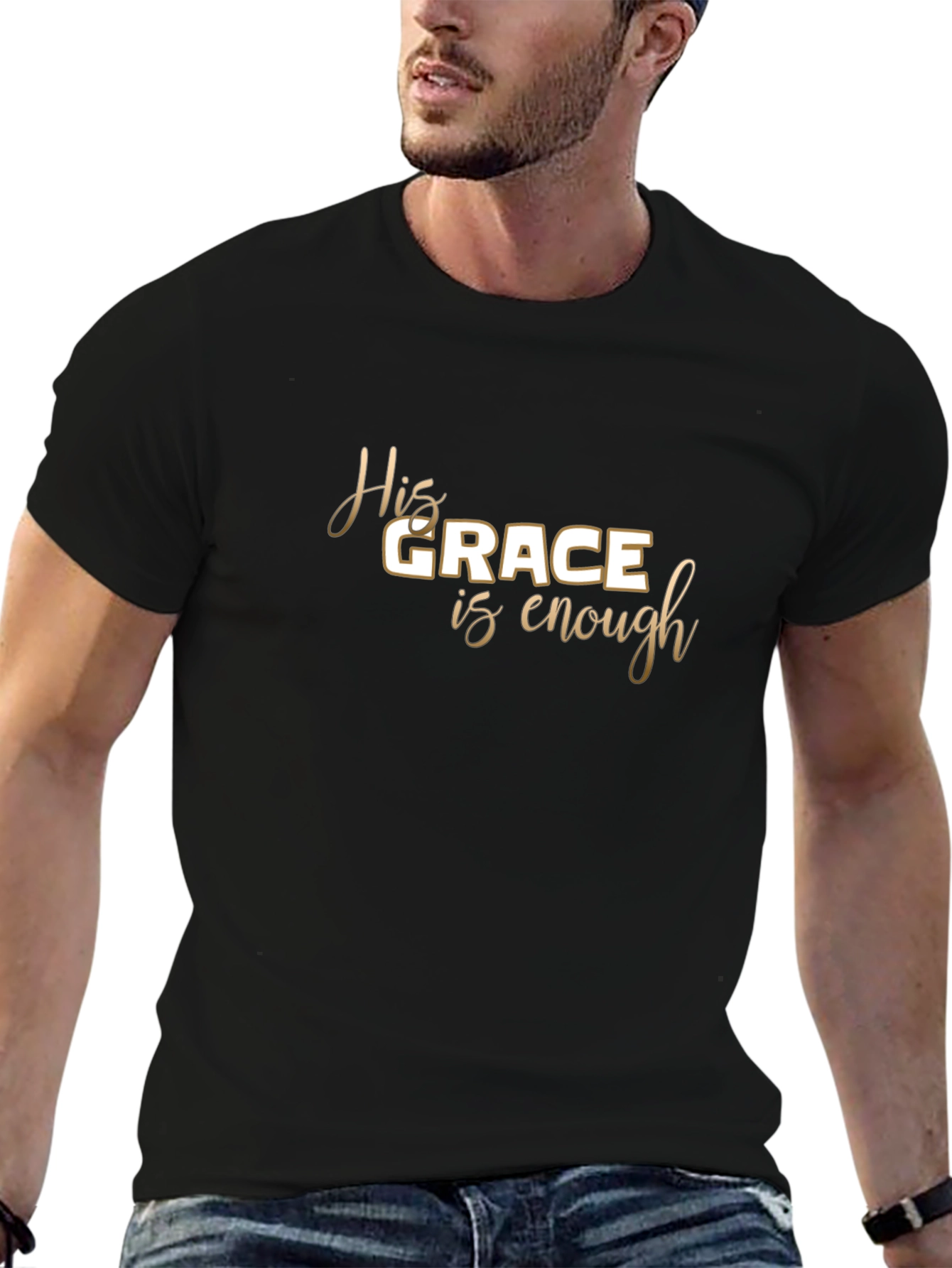 His Grace is Enough - Christian T-Shirt