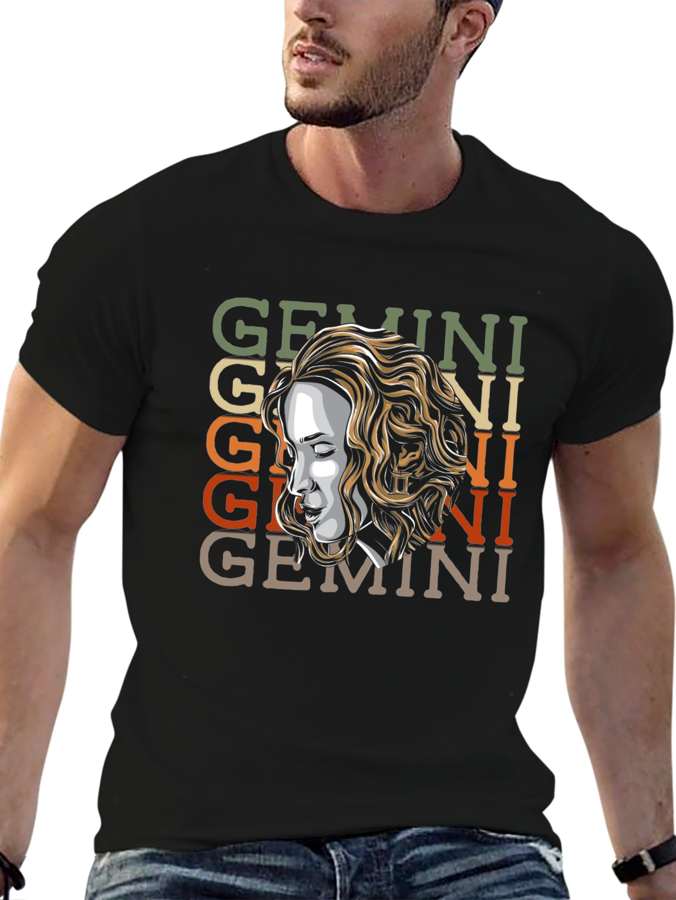 Gemini Zodiac Graphic T-Shirt