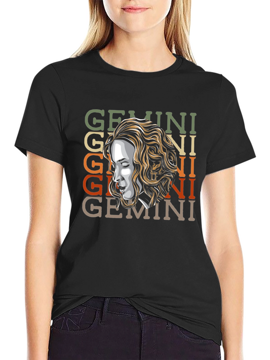 Gemini Zodiac Graphic T-Shirt