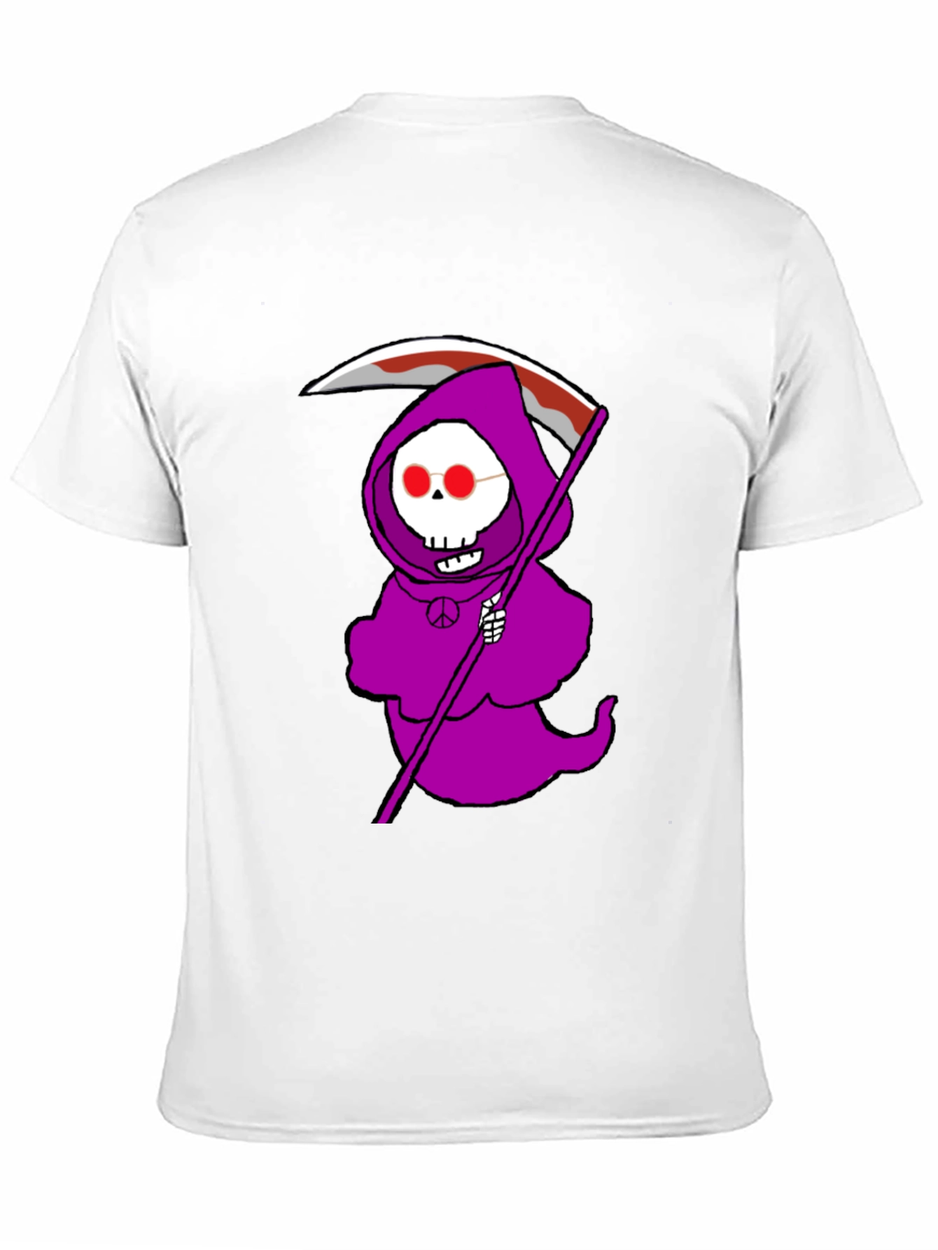 Grim Reaper Peace Sign T-Shirt