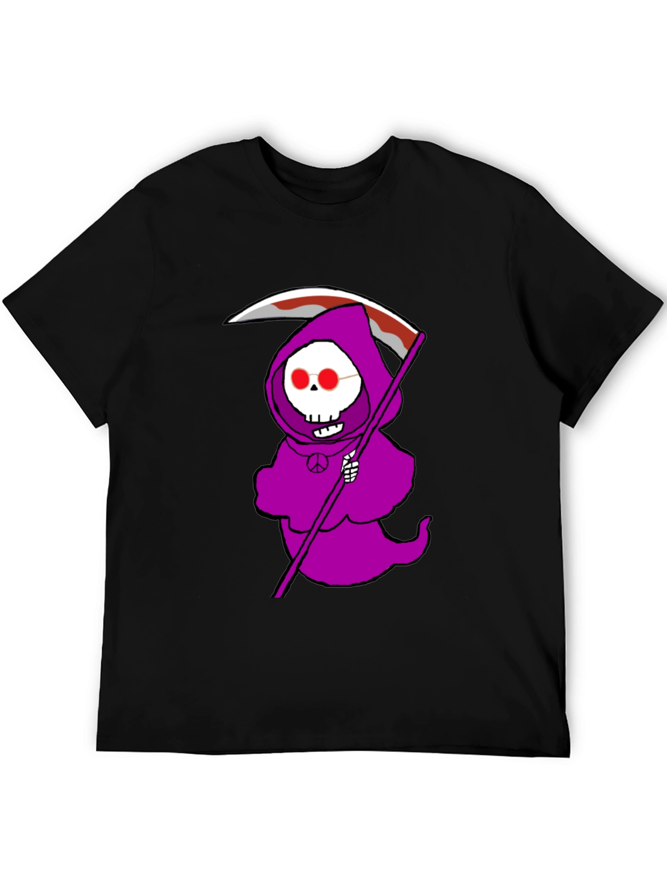 Grim Reaper Peace Sign T-Shirt