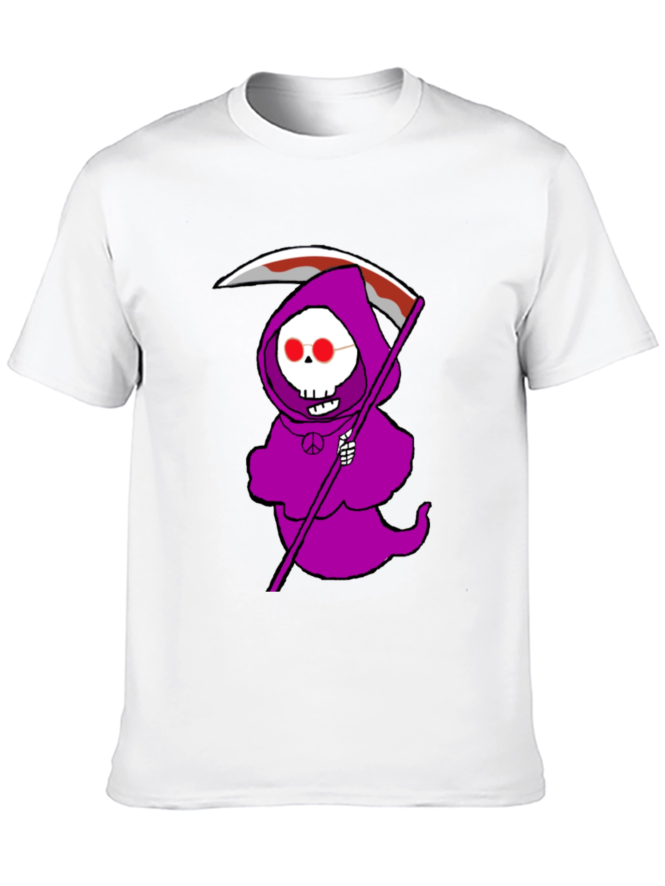 Grim Reaper Peace Sign T-Shirt
