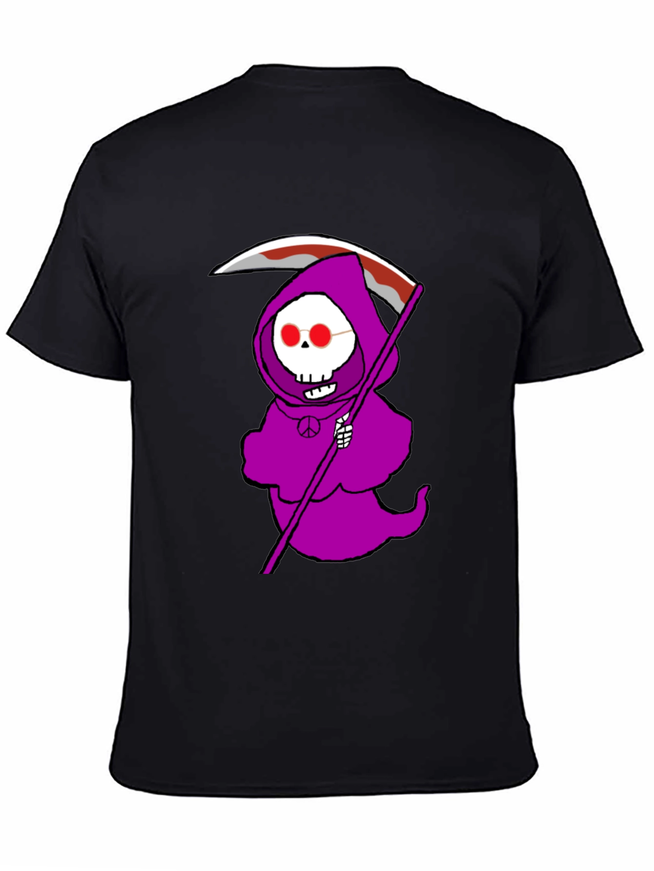 Grim Reaper Peace Sign T-Shirt
