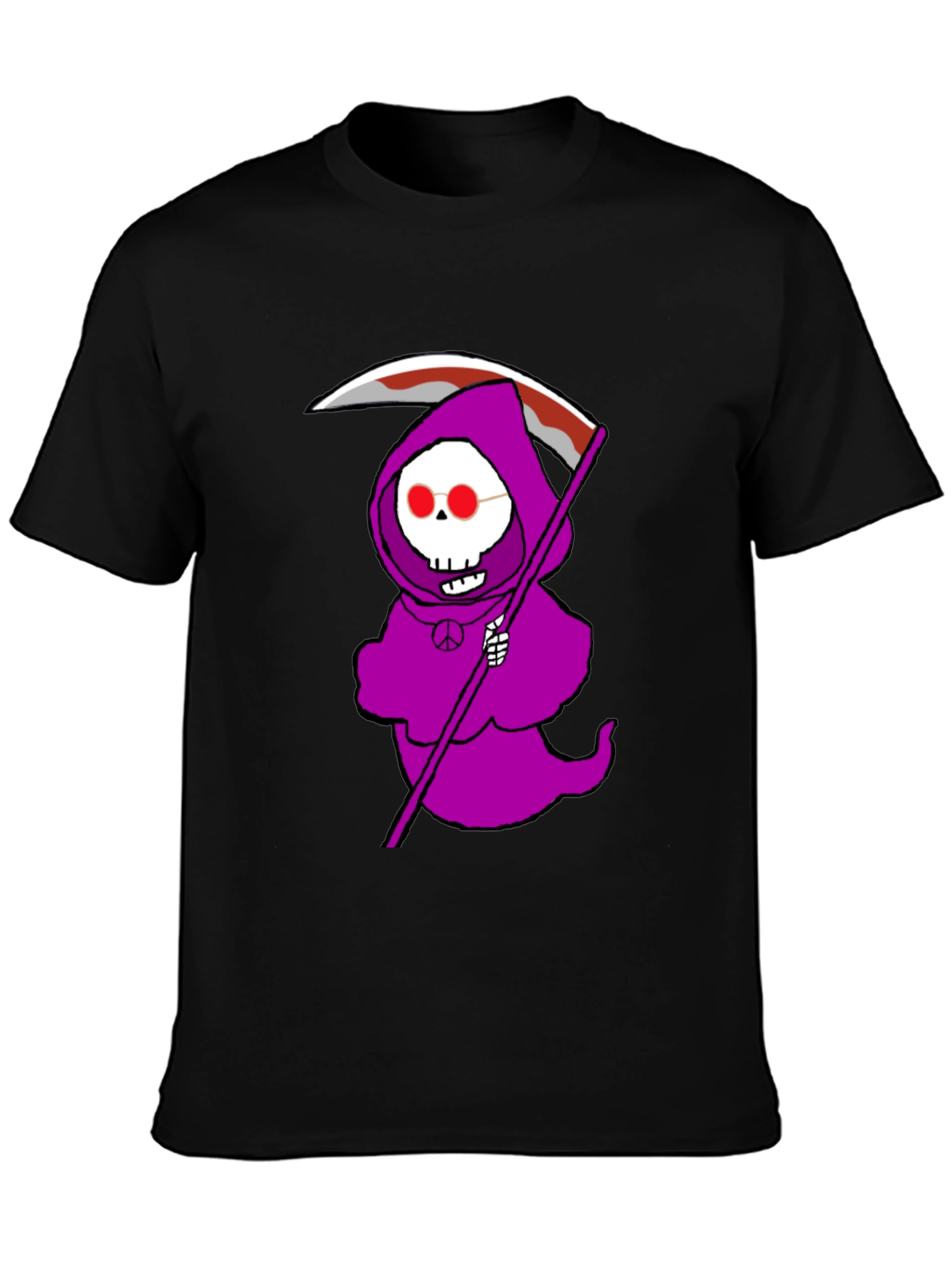 Grim Reaper Peace Sign T-Shirt