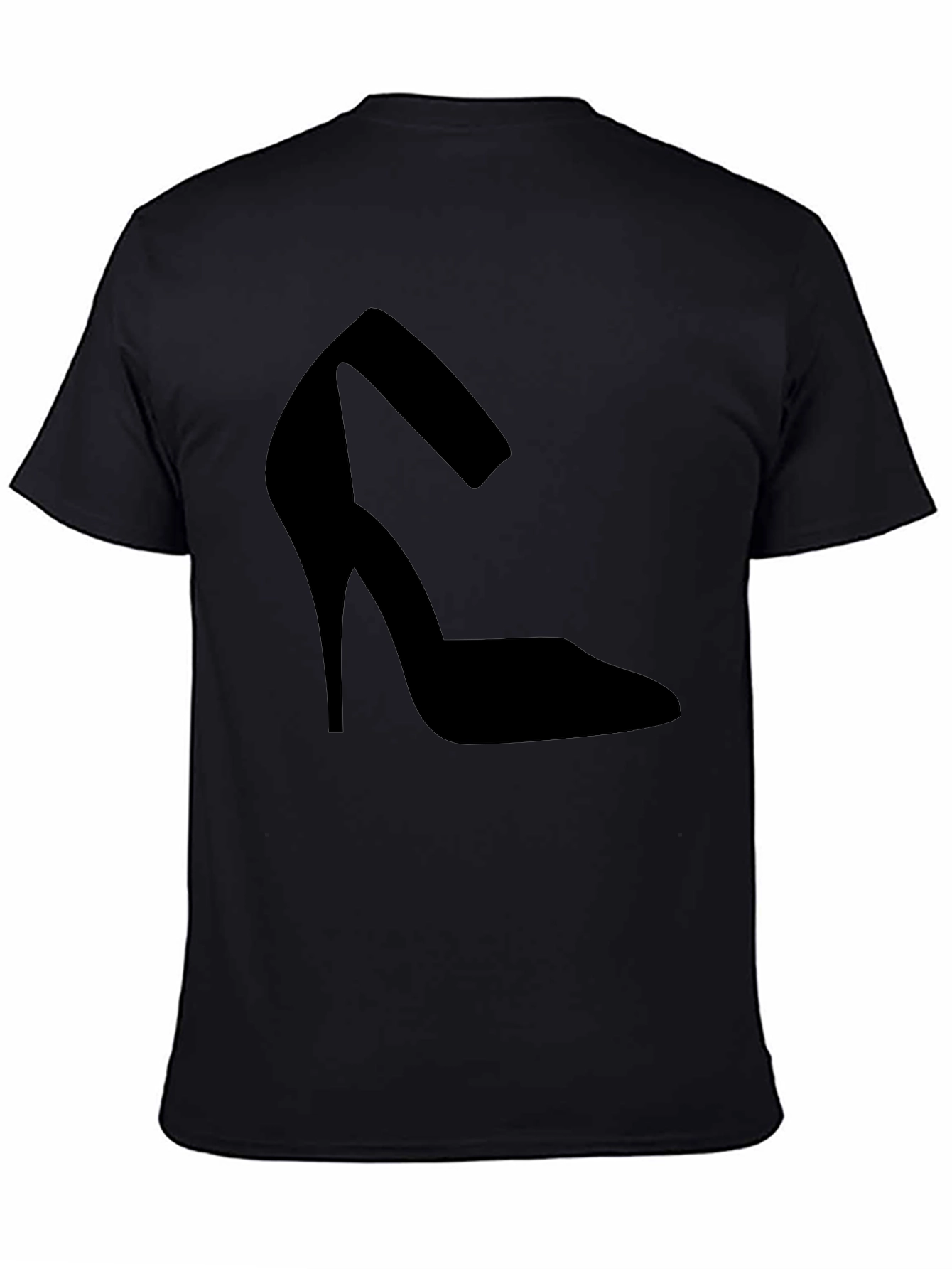 Black Heel Shoe Graphic Tee - Casual Comfort