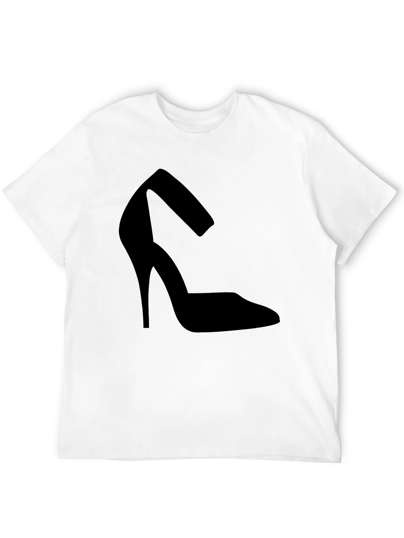 Black Heel Shoe Graphic Tee - Casual Comfort