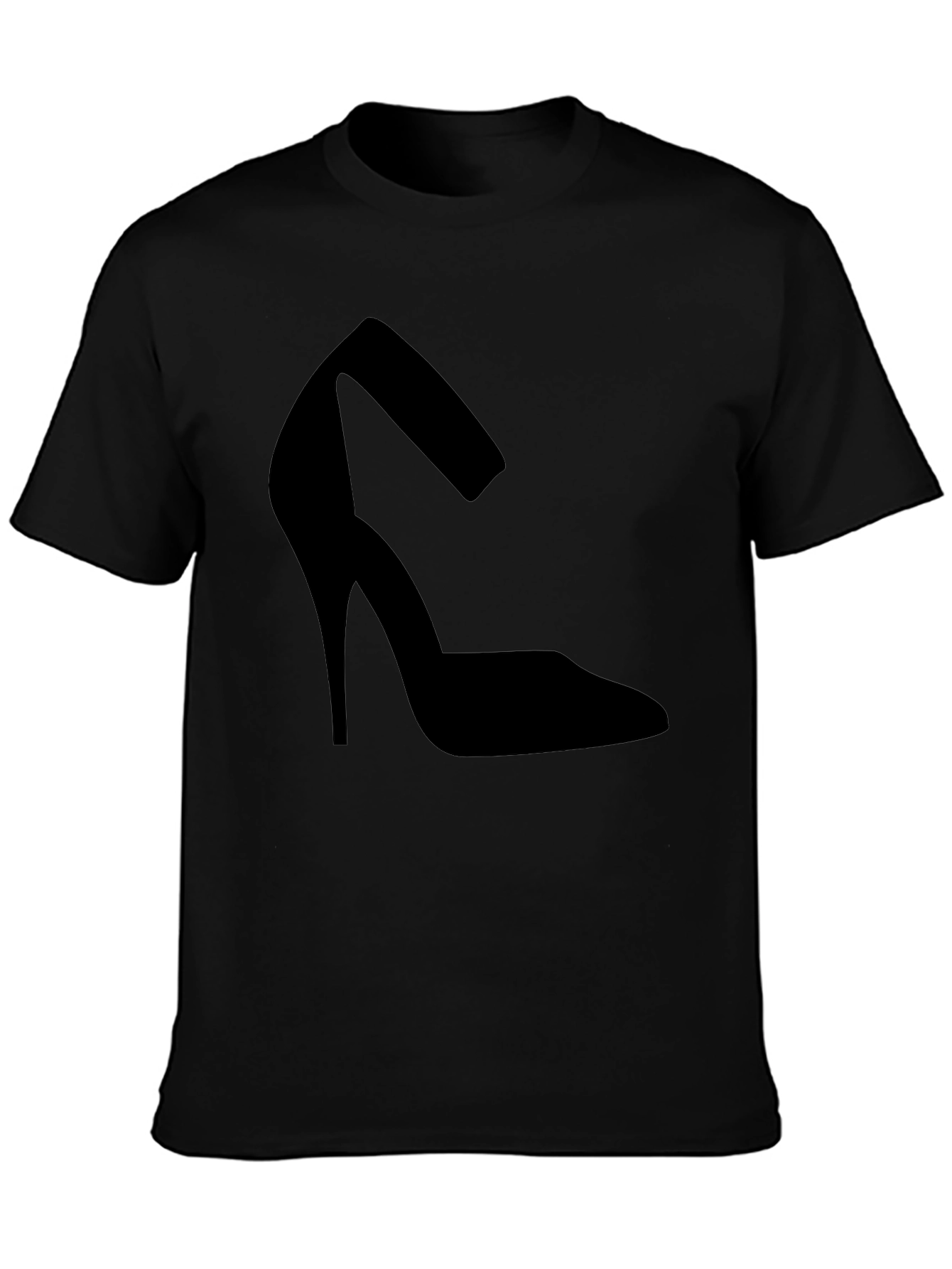 Black Heel Shoe Graphic Tee - Casual Comfort