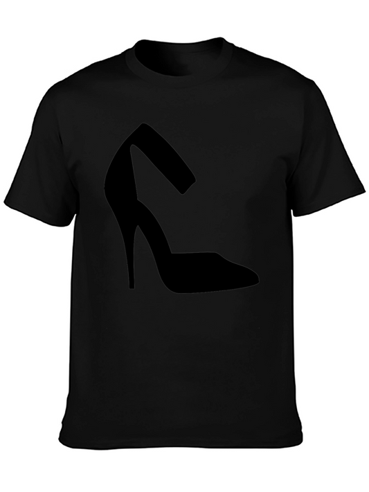 Black Heel Shoe Graphic Tee - Casual Comfort