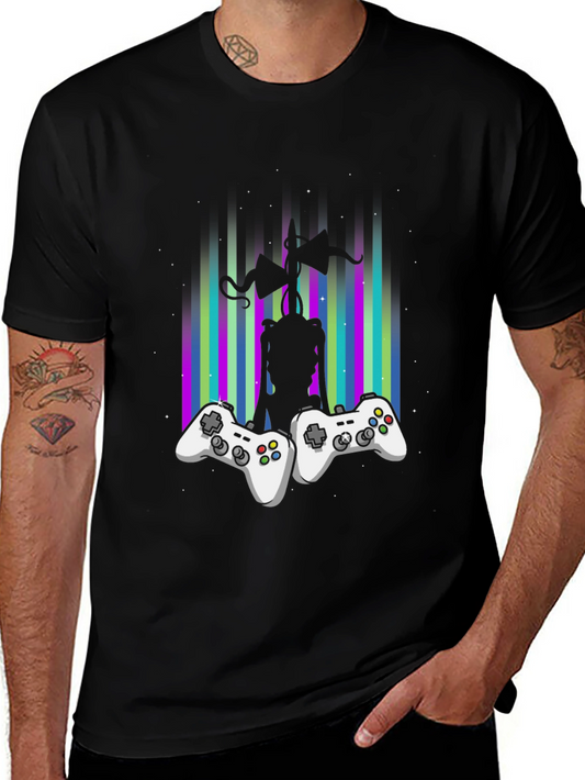 Gamer Siren Head T-Shirt - Black Graphic Tee