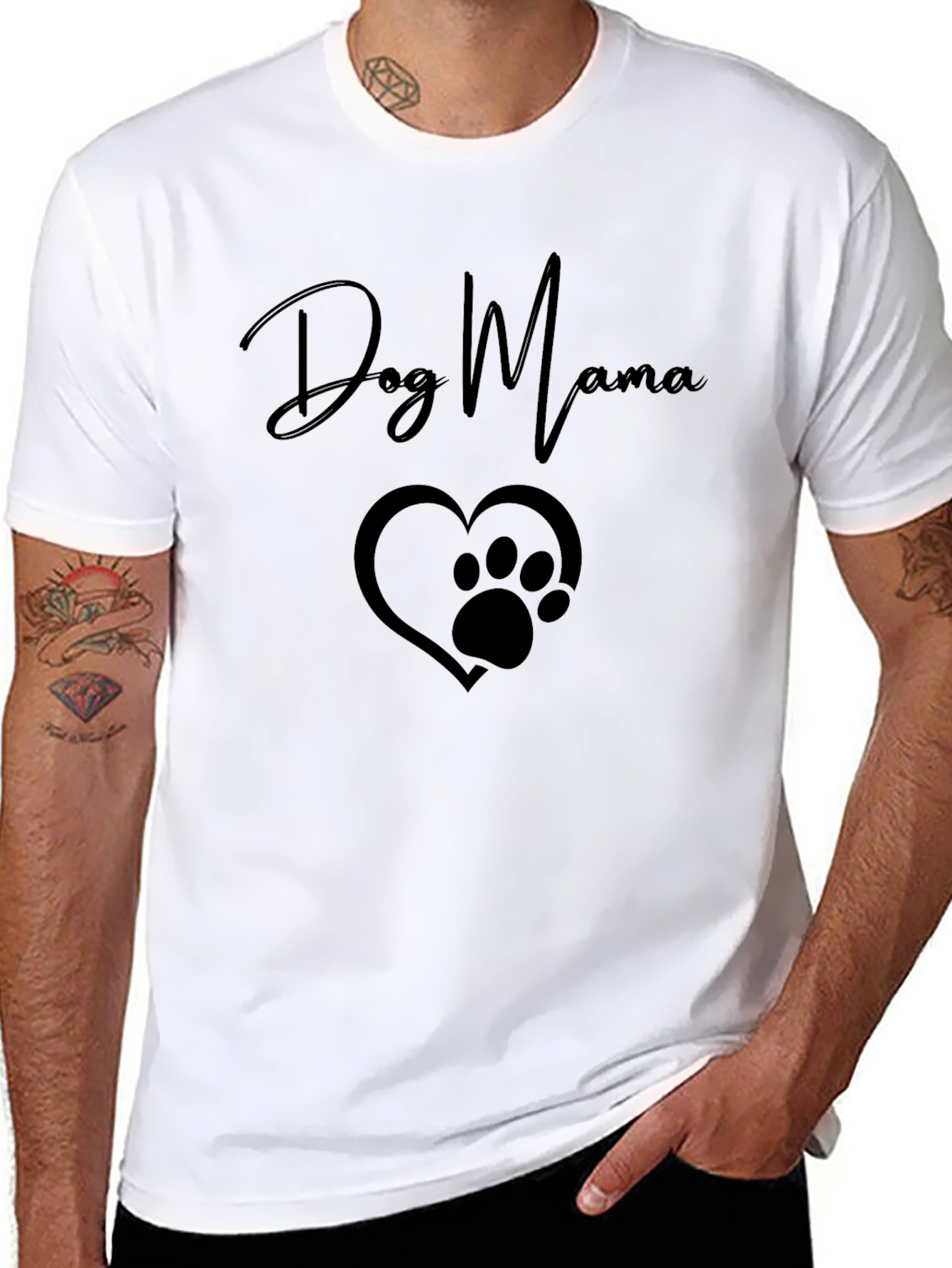 Dog Mama Black T-Shirt