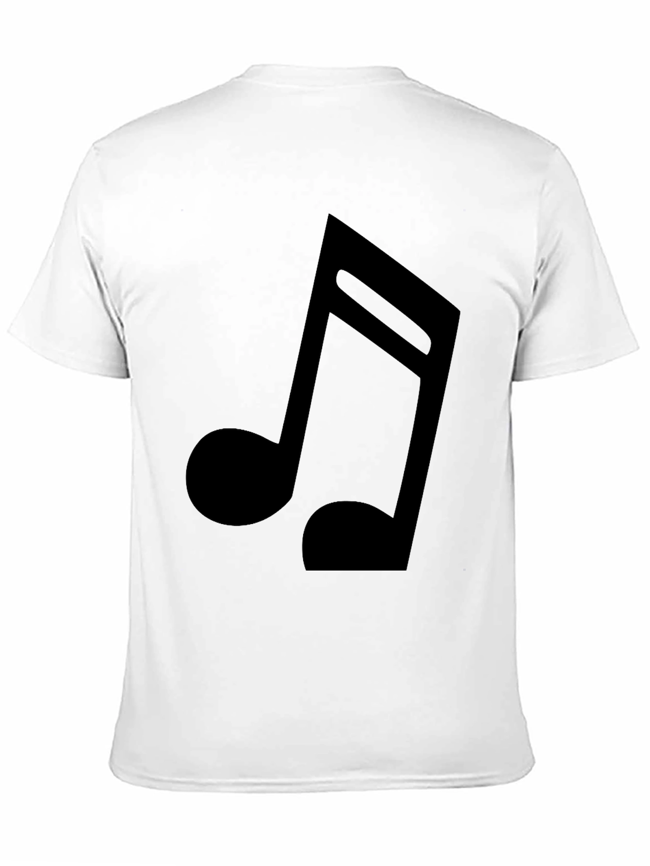 Musical Note Black Graphic Tee - Soft Cotton