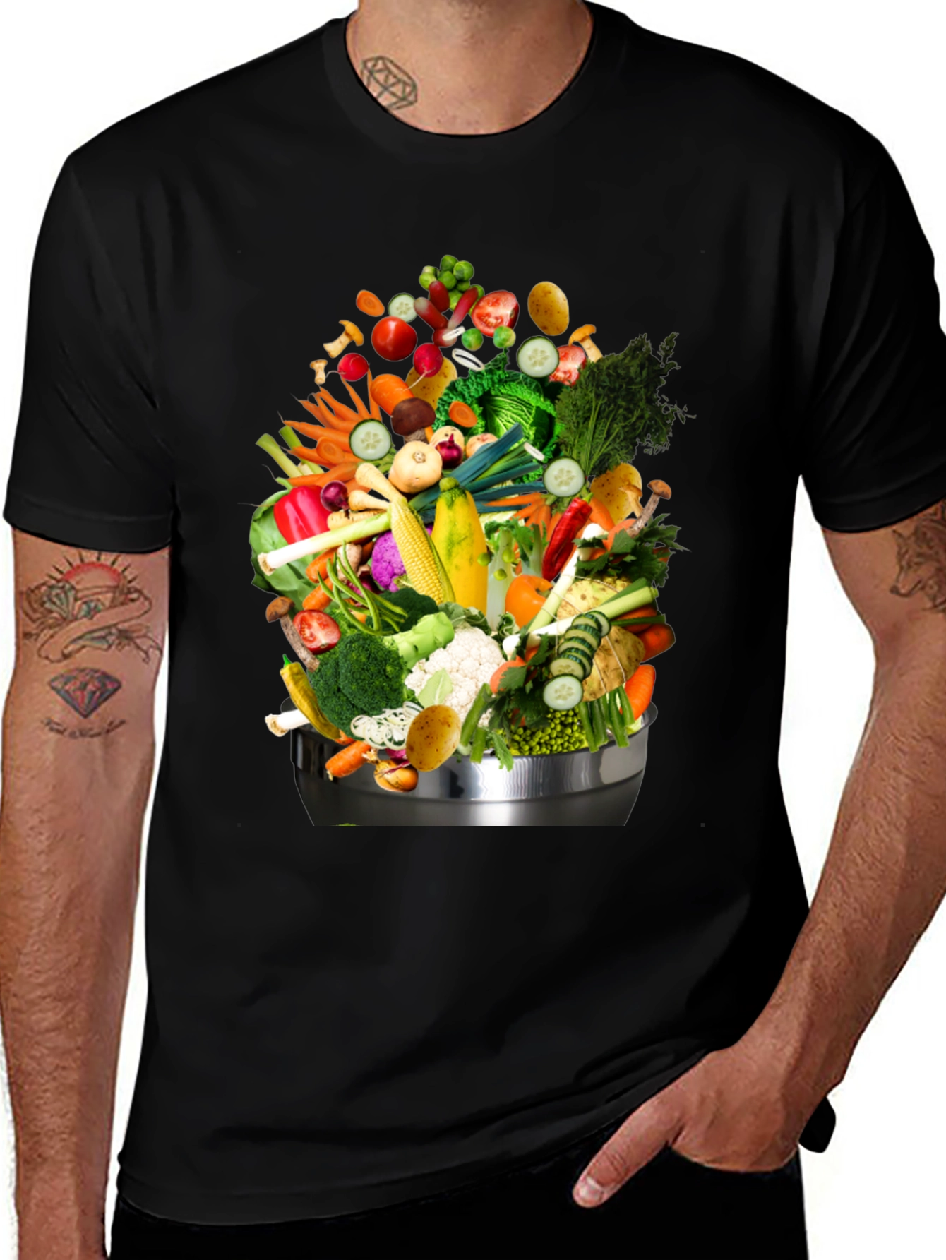 Vegetable Medley Graphic Tee - Fresh & Fun!