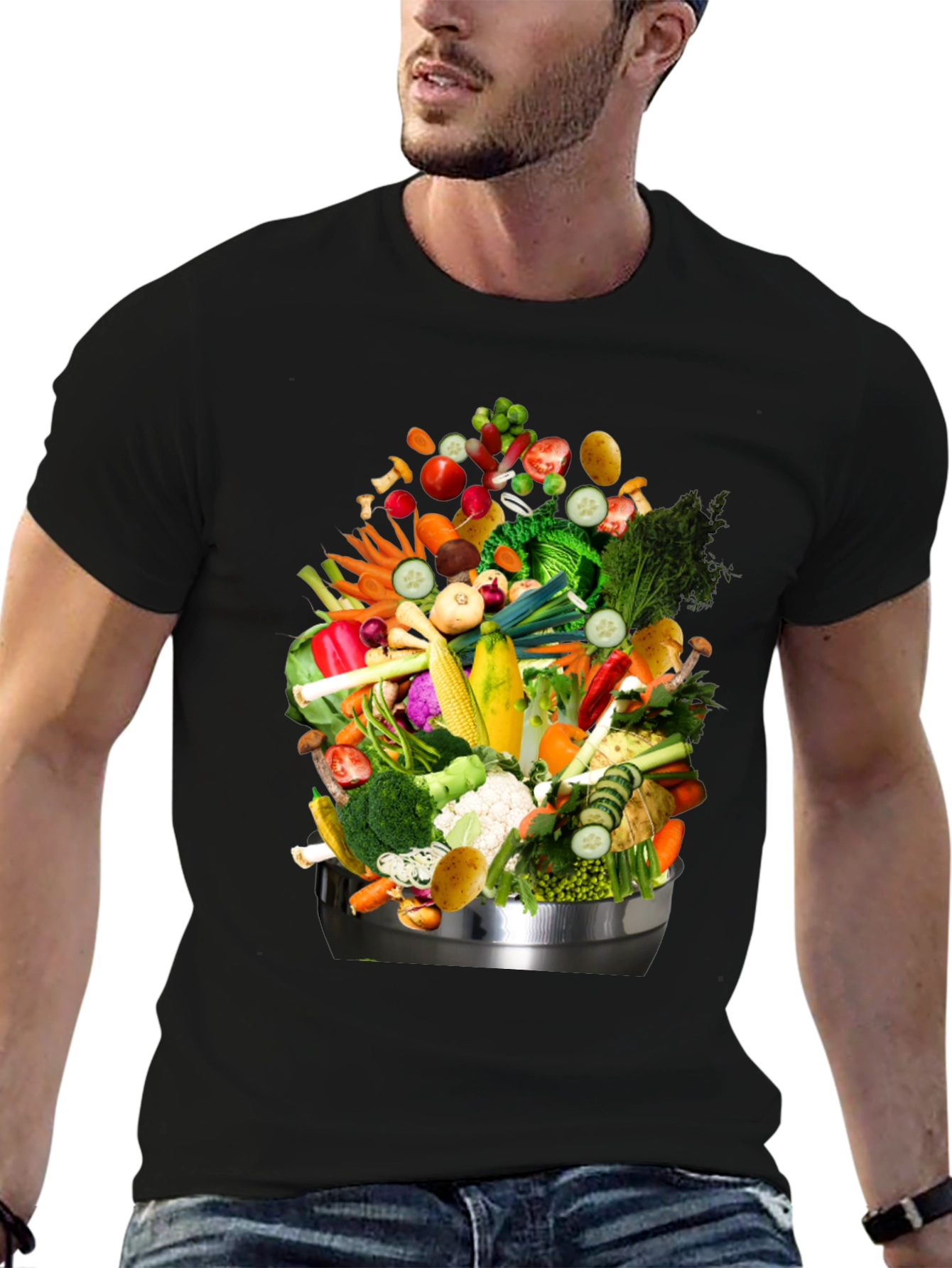 Vegetable Medley Graphic Tee - Fresh & Fun!