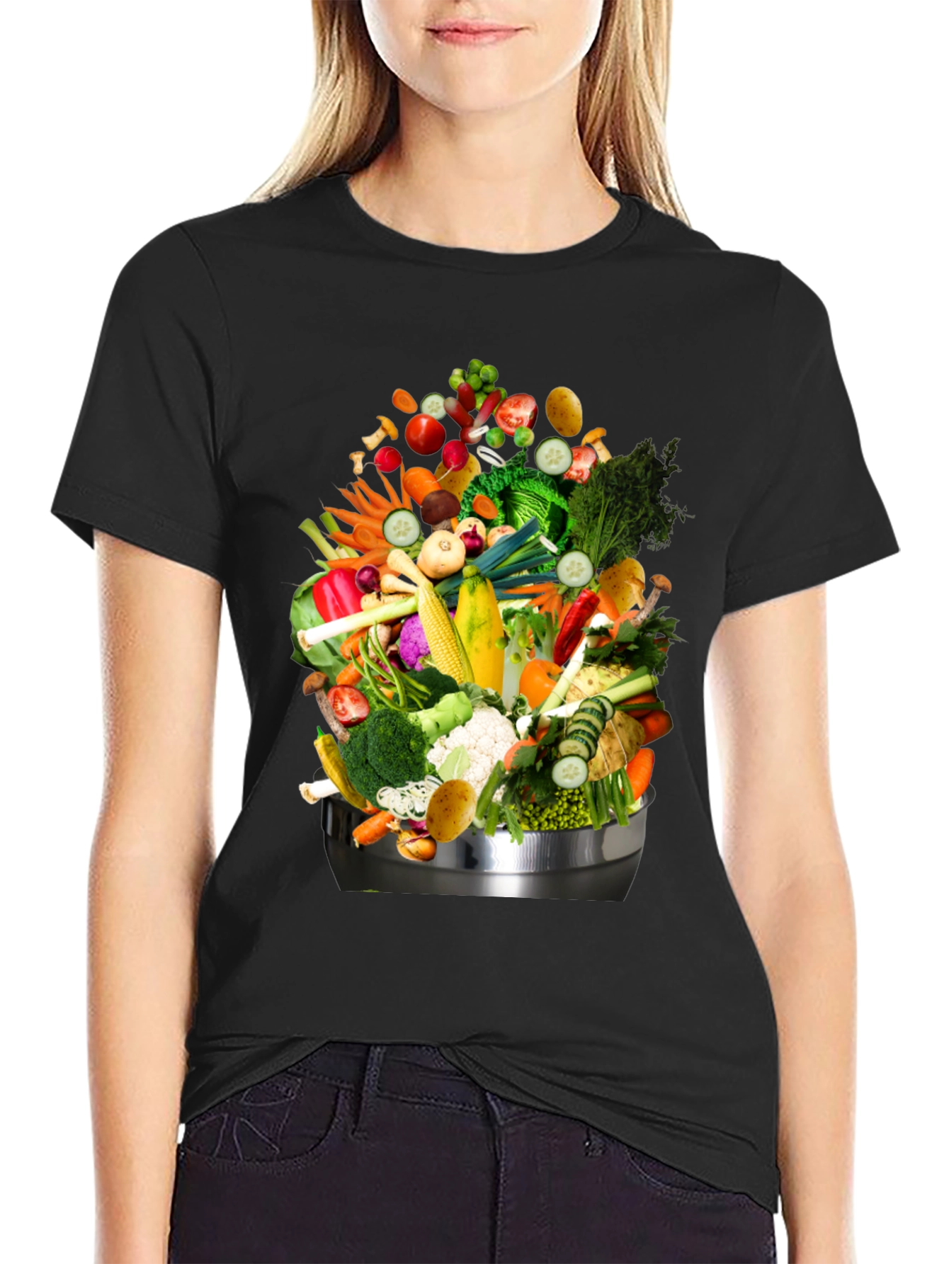 Vegetable Medley Graphic Tee - Fresh & Fun!