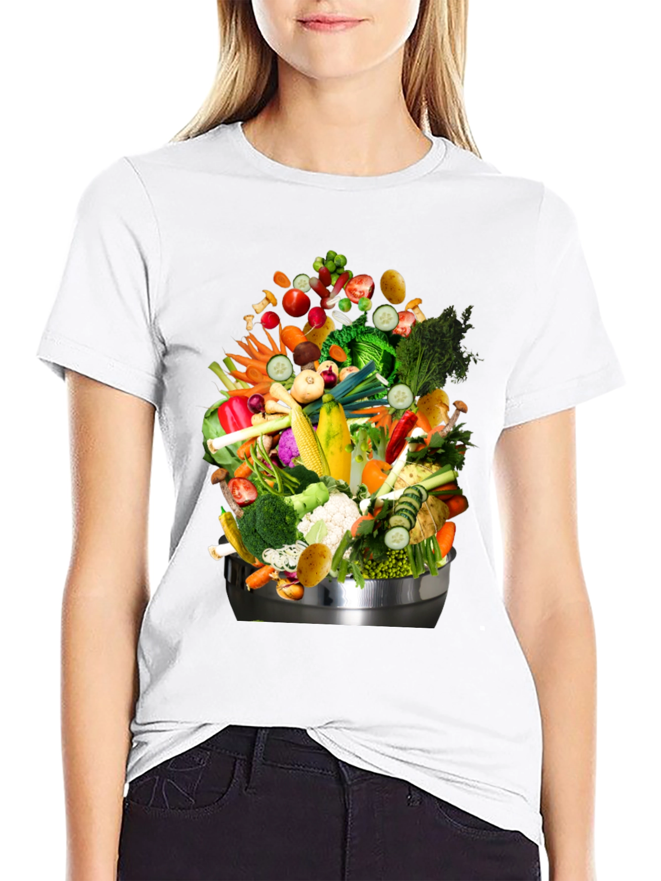 Vegetable Medley Graphic Tee - Fresh & Fun!