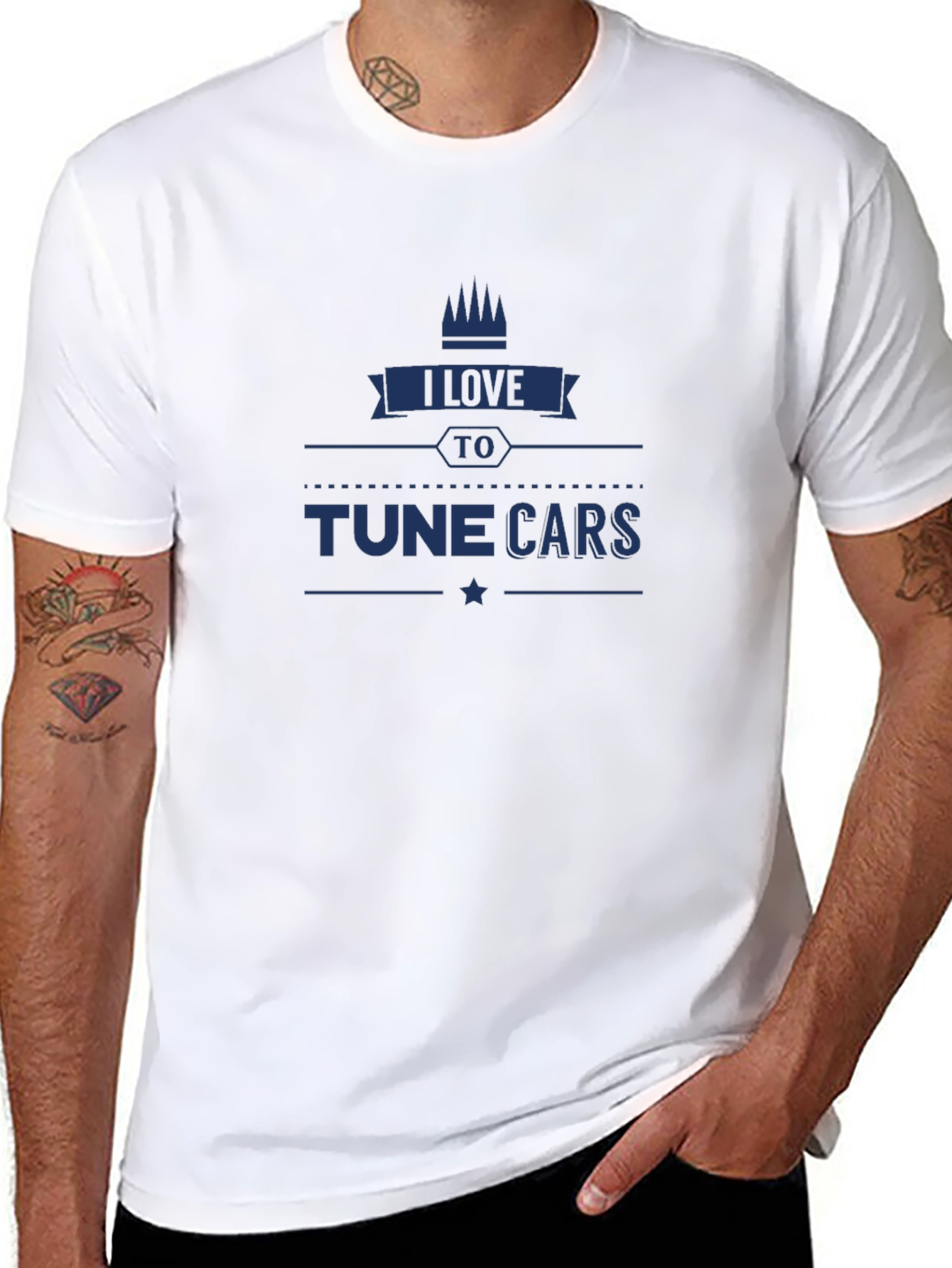 I Love to Tune Cars T-Shirt - Black