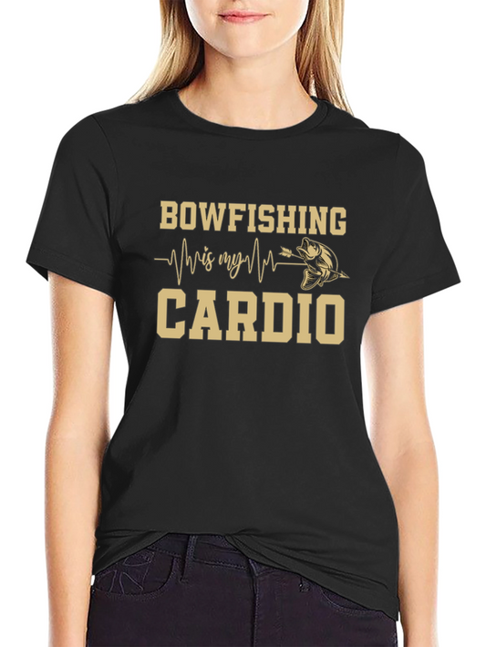 Bowfishing Is My Cardio T-Shirt - Black