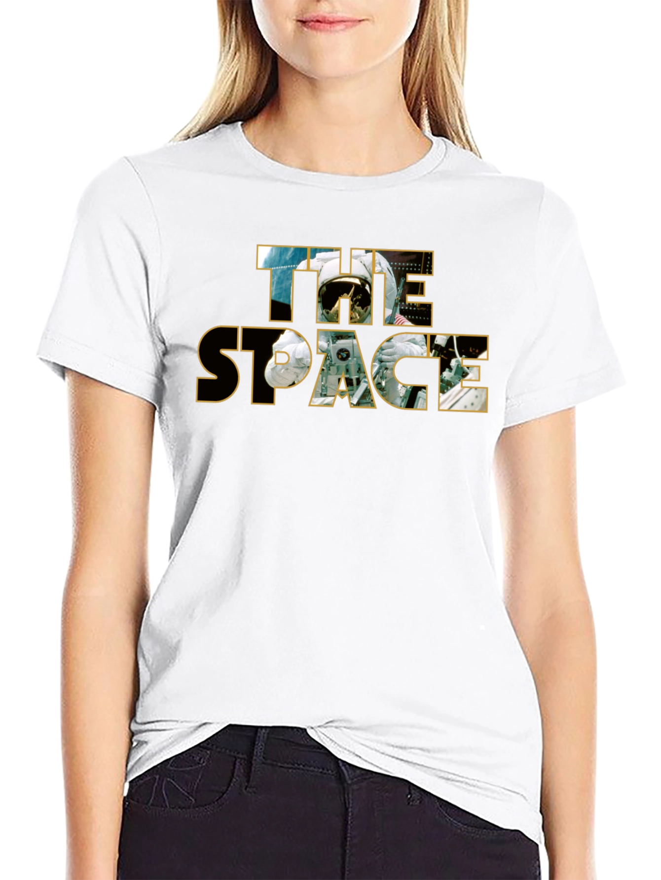 Space Graphic Black T-Shirt