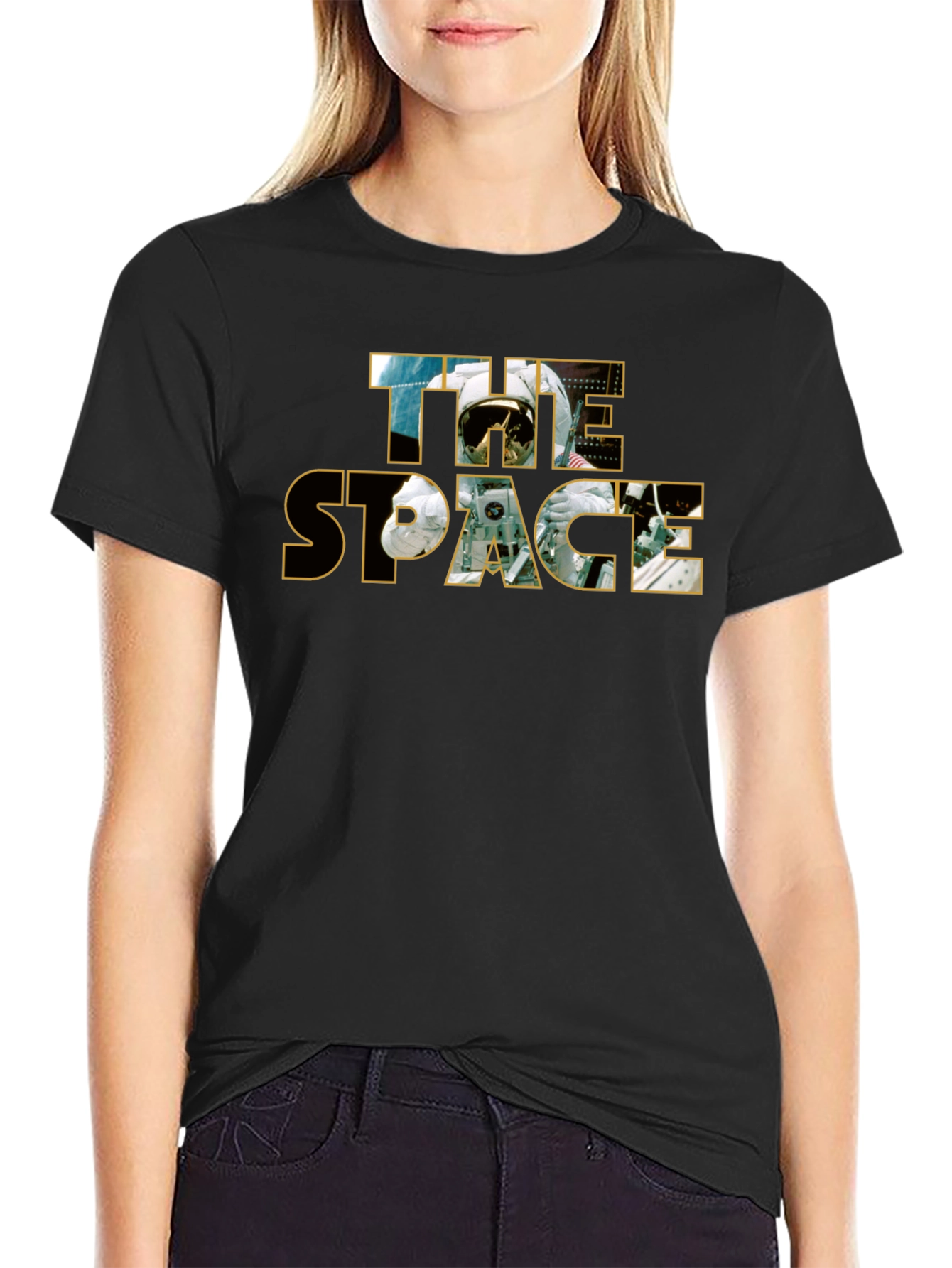 Space Graphic Black T-Shirt