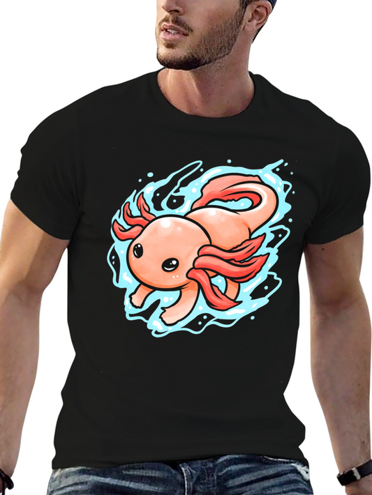 Axolotl Graphic Tee - Black