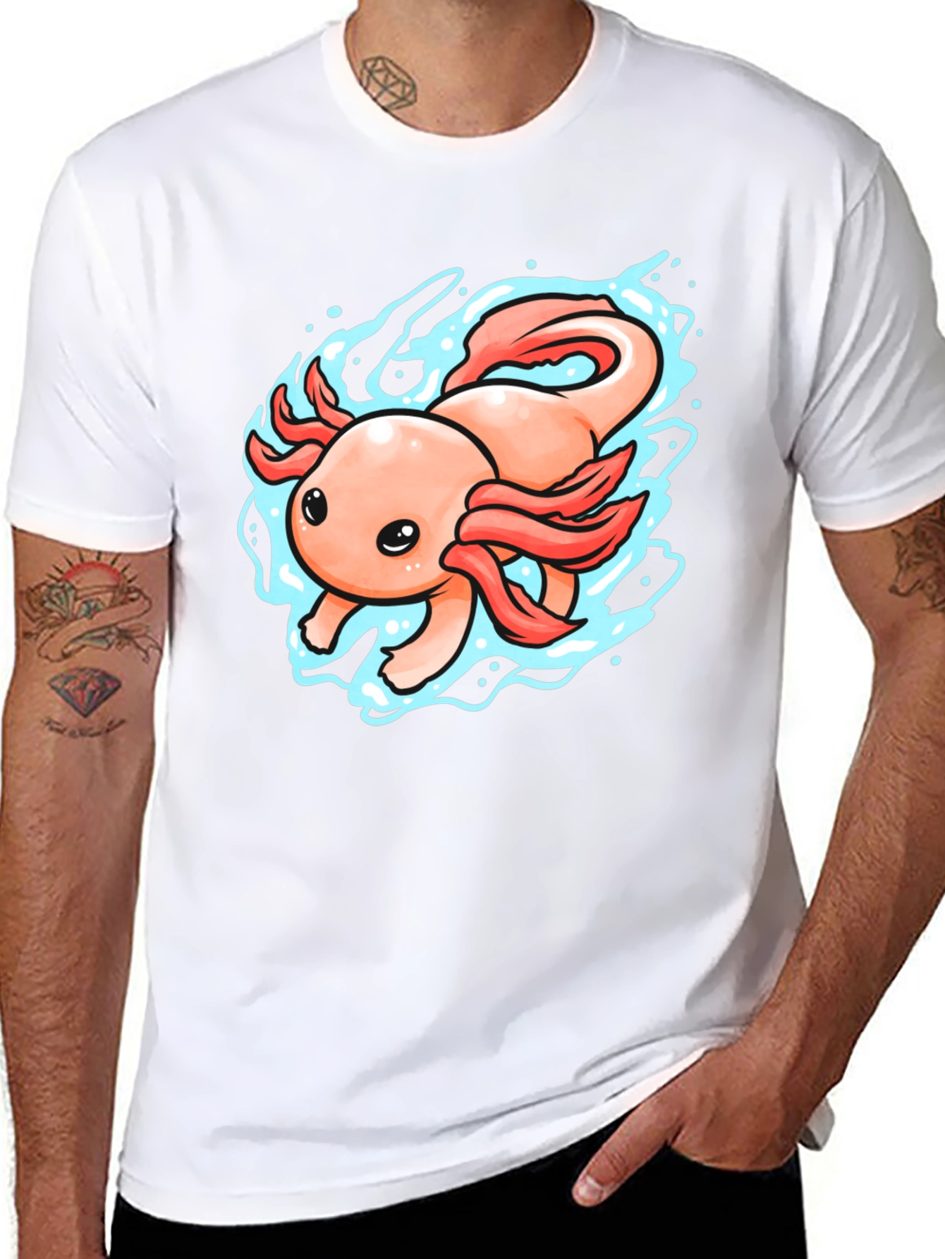 Axolotl Graphic Tee - Black