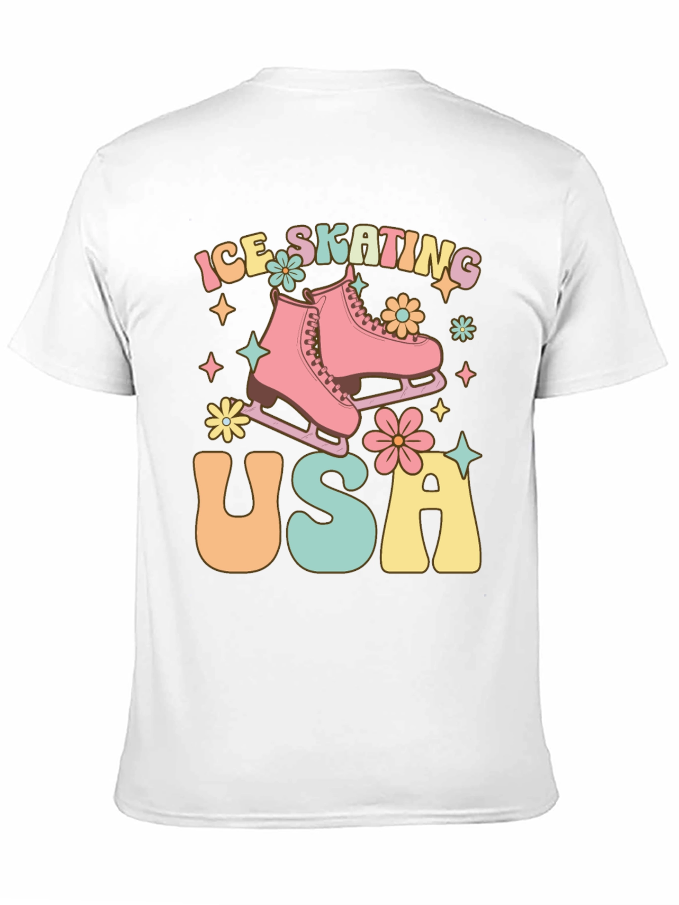 Ice Skating USA Graphic Tee