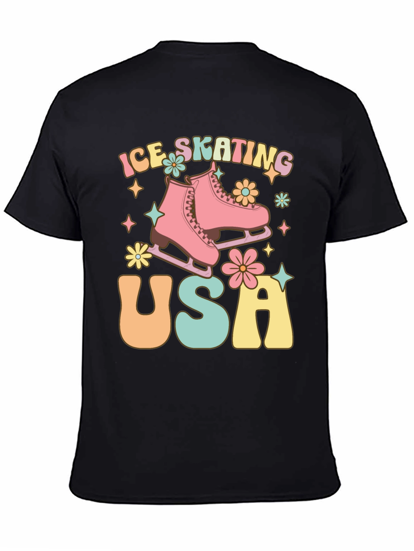 Ice Skating USA Graphic Tee