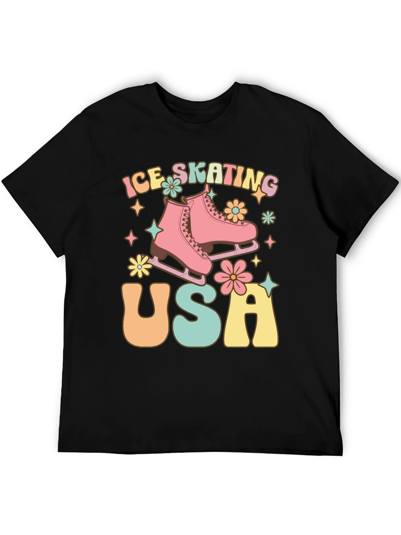 Ice Skating USA Graphic Tee