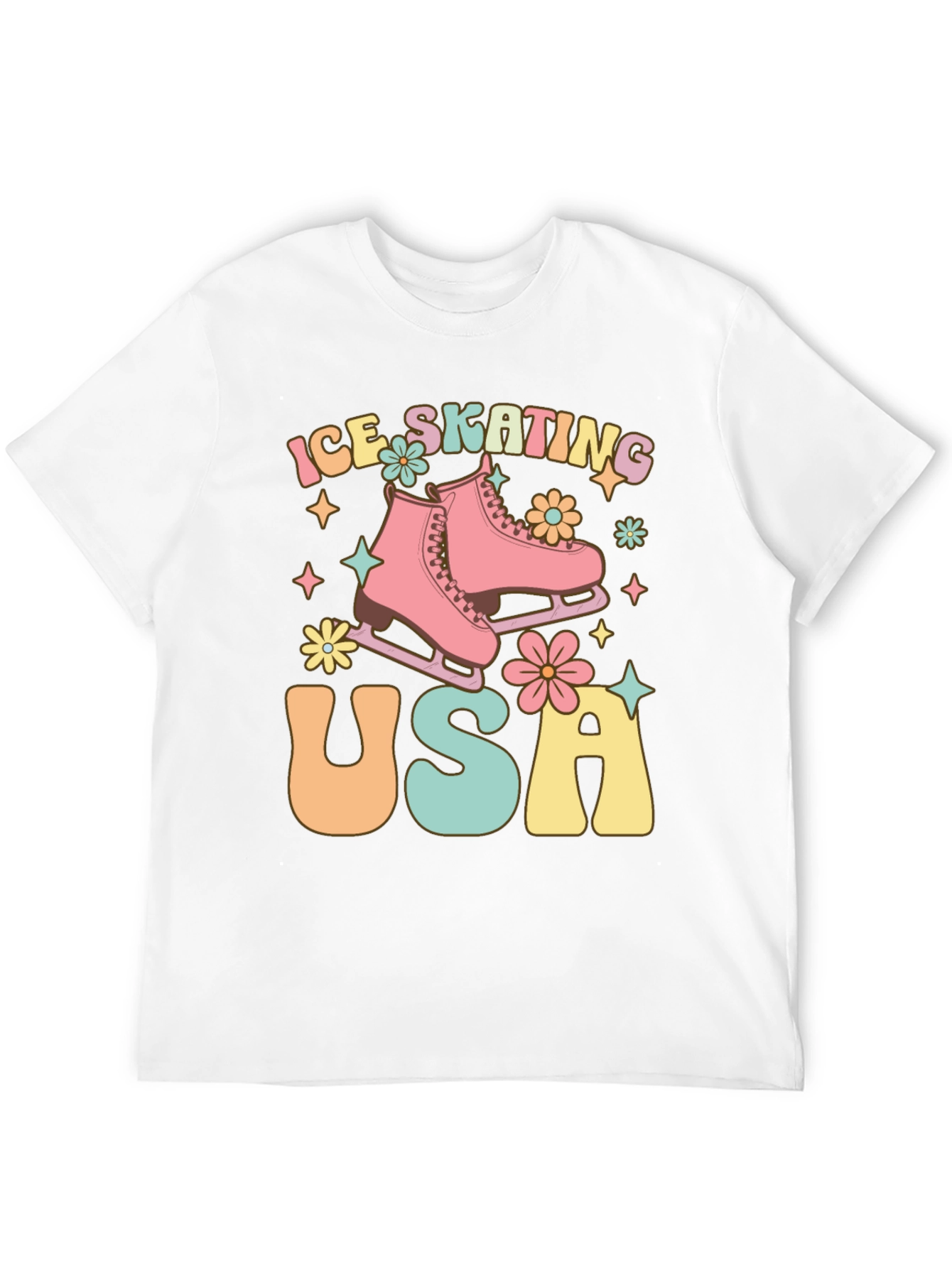 Ice Skating USA Graphic Tee