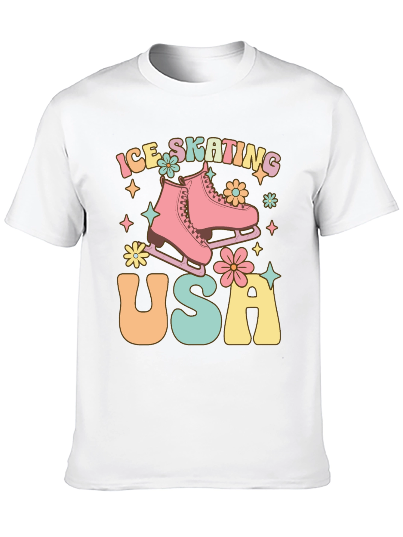 Ice Skating USA Graphic Tee