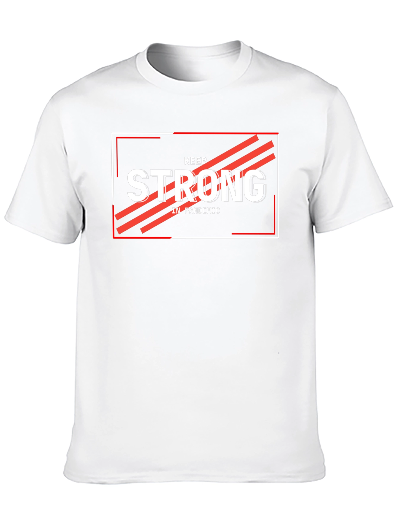 Keep Strong in Pandemic Black Graphic Tee