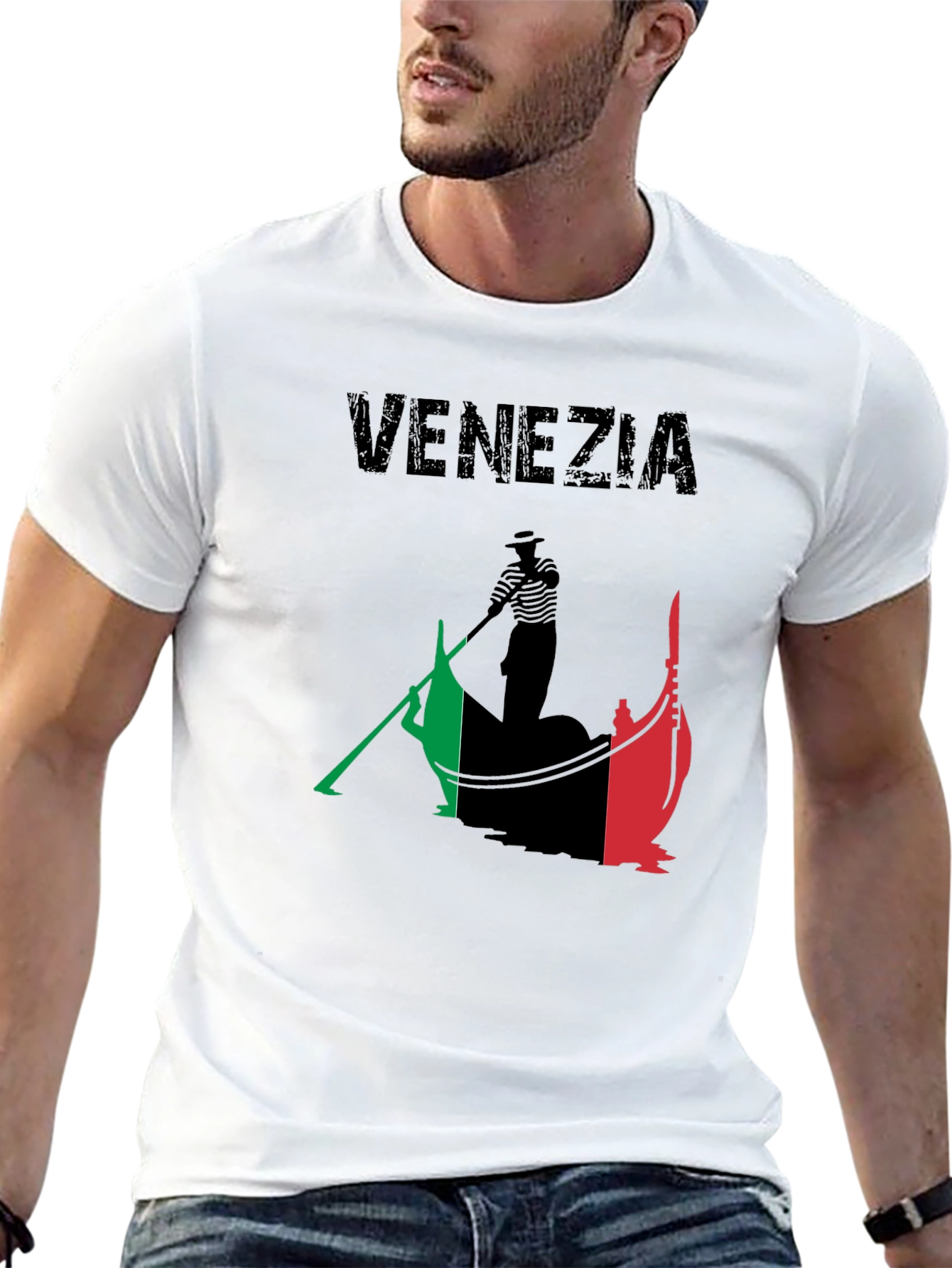 Venezia Gondola Graphic Tee - Italy Souvenir T-Shirt